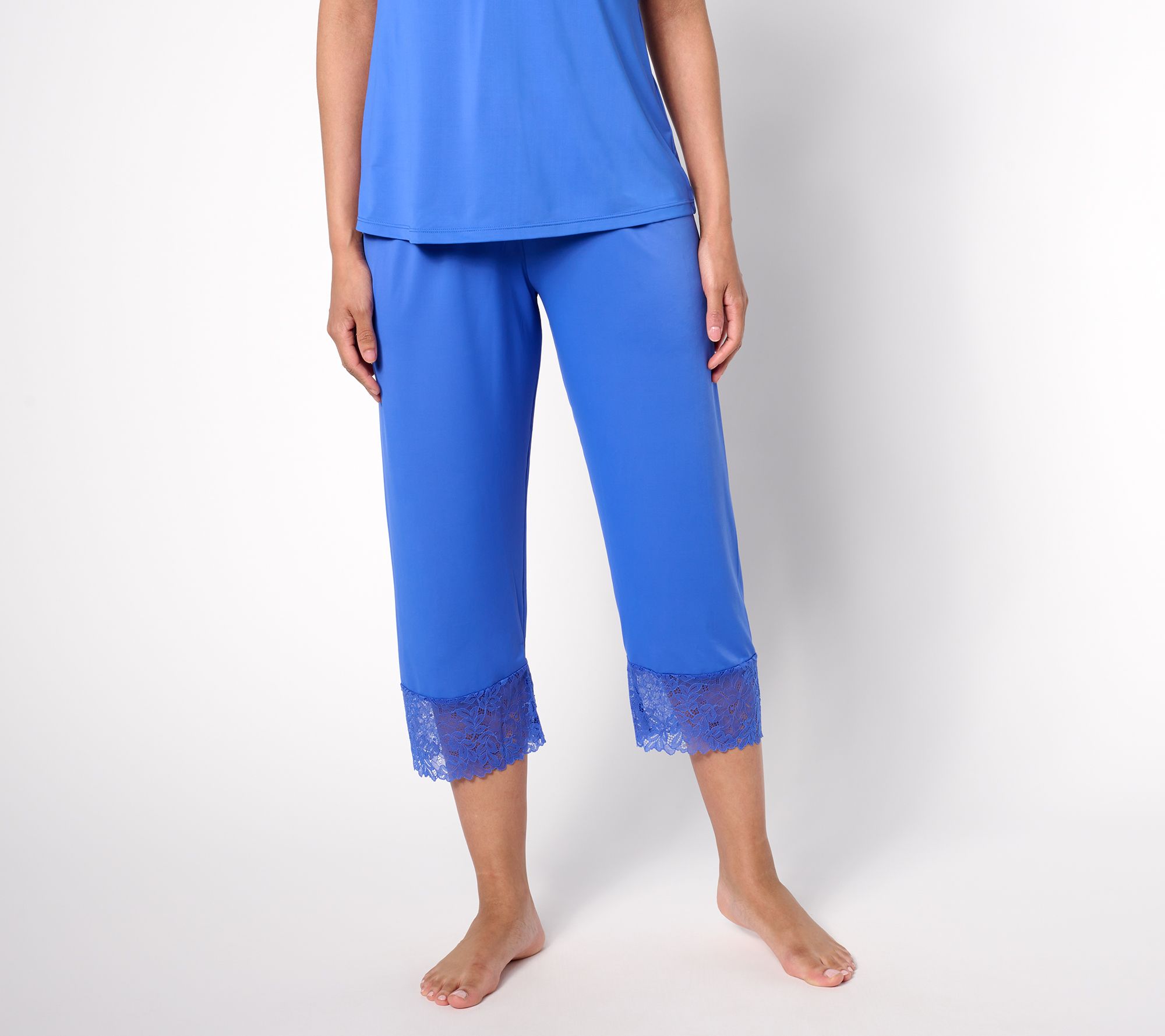 Breezies Lounge Lace Trim Pant