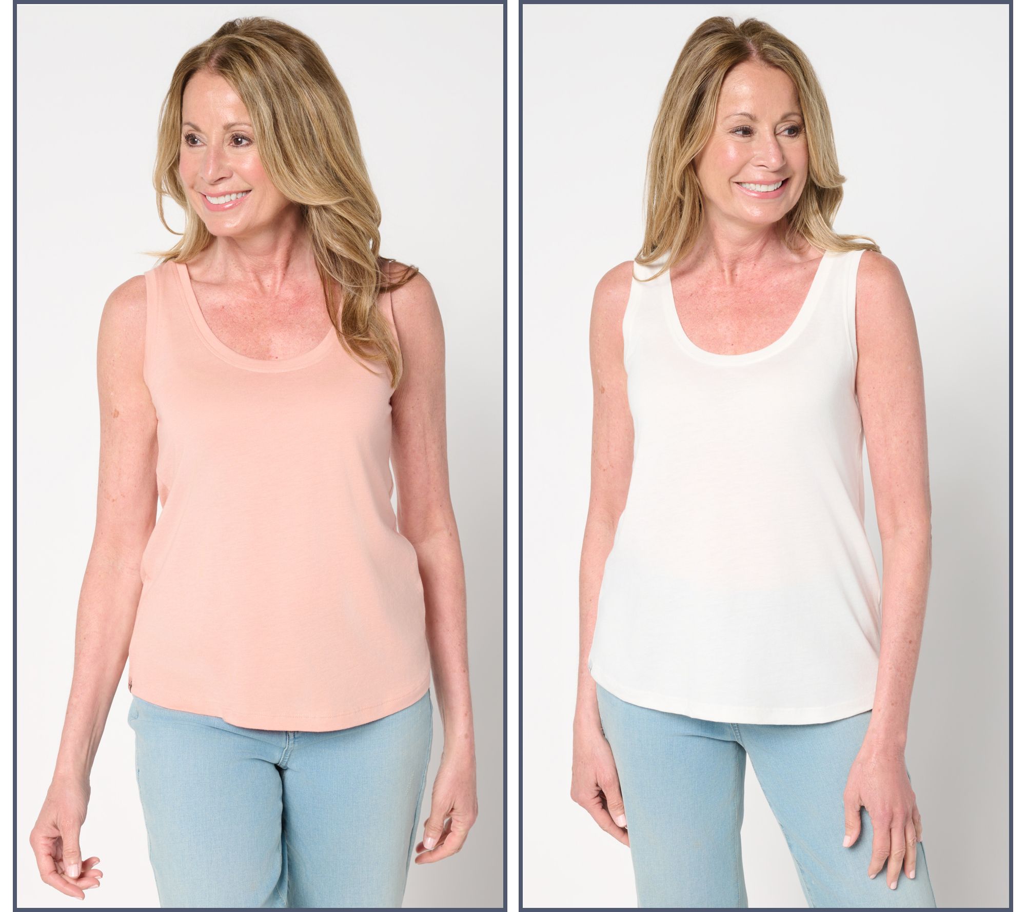 Barefoot Dreams Malibu Collection Pima Modal 2-Pack Tank
