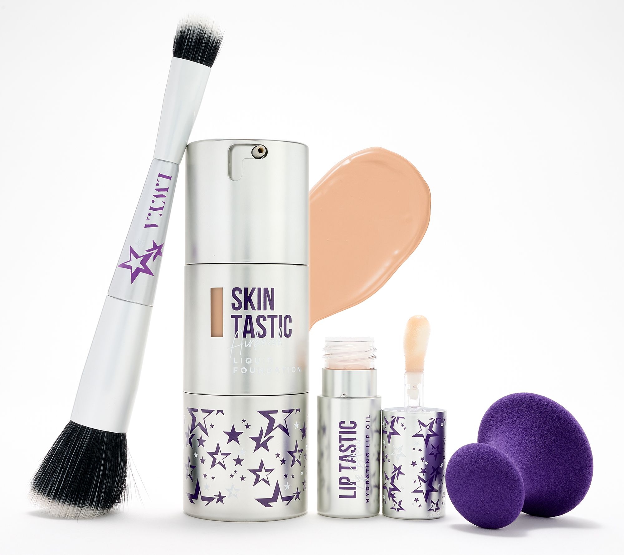 LWYA by Kim Gravel Skintastic Foundation &Lip Bloss 4pc Set