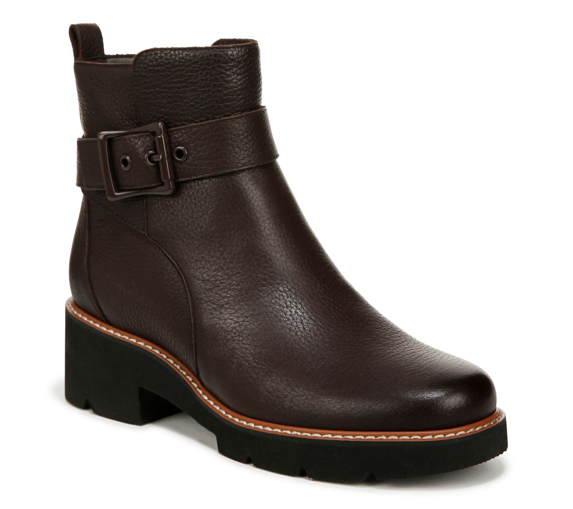 Naturalizer Water-Repellent Leather Booties - D arry Strap