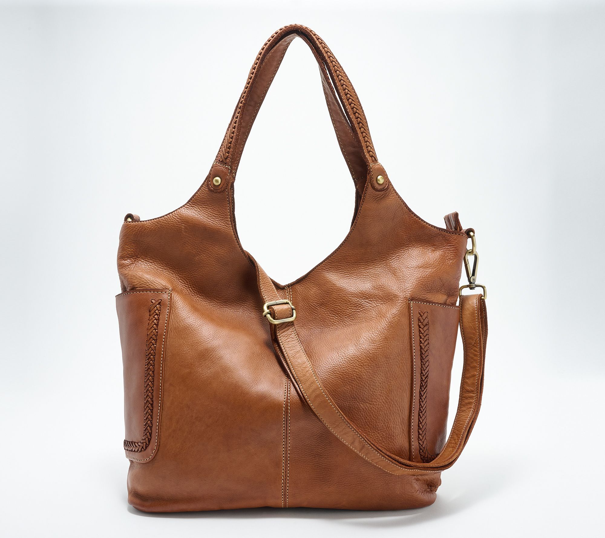 Bolsa Nova Leather Julia Slouchy Tote Bag