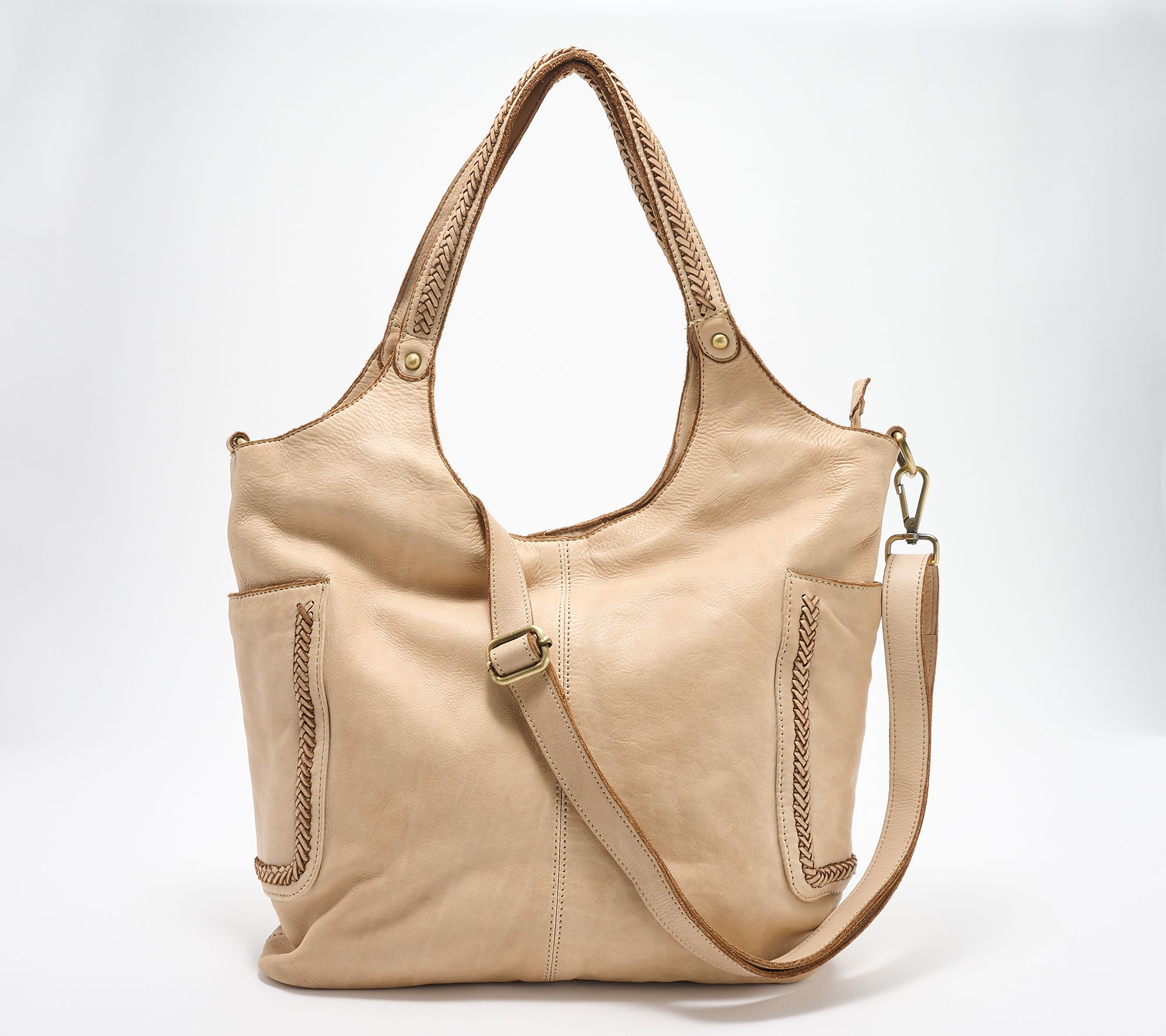 Bolsa Nova Leather Julia Slouchy Tote Bag