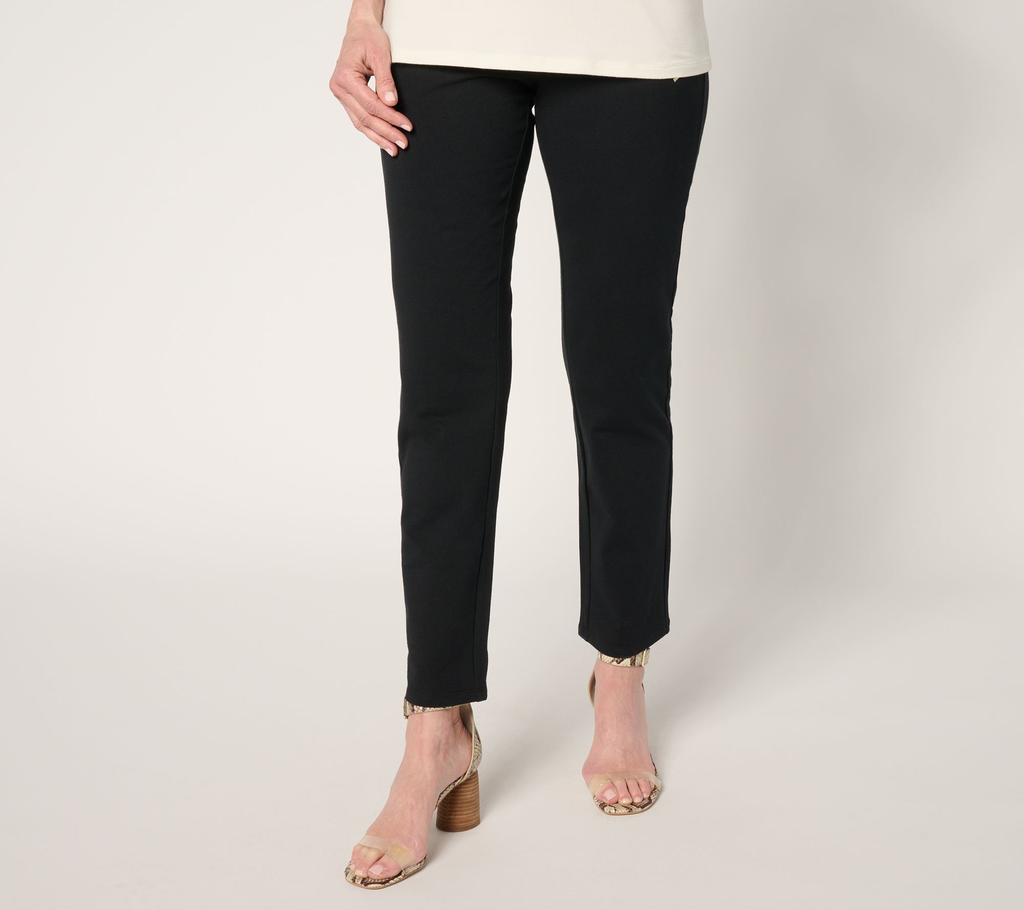 Women with Control Tummy Control 86/14 Petite Straight Leg Pants