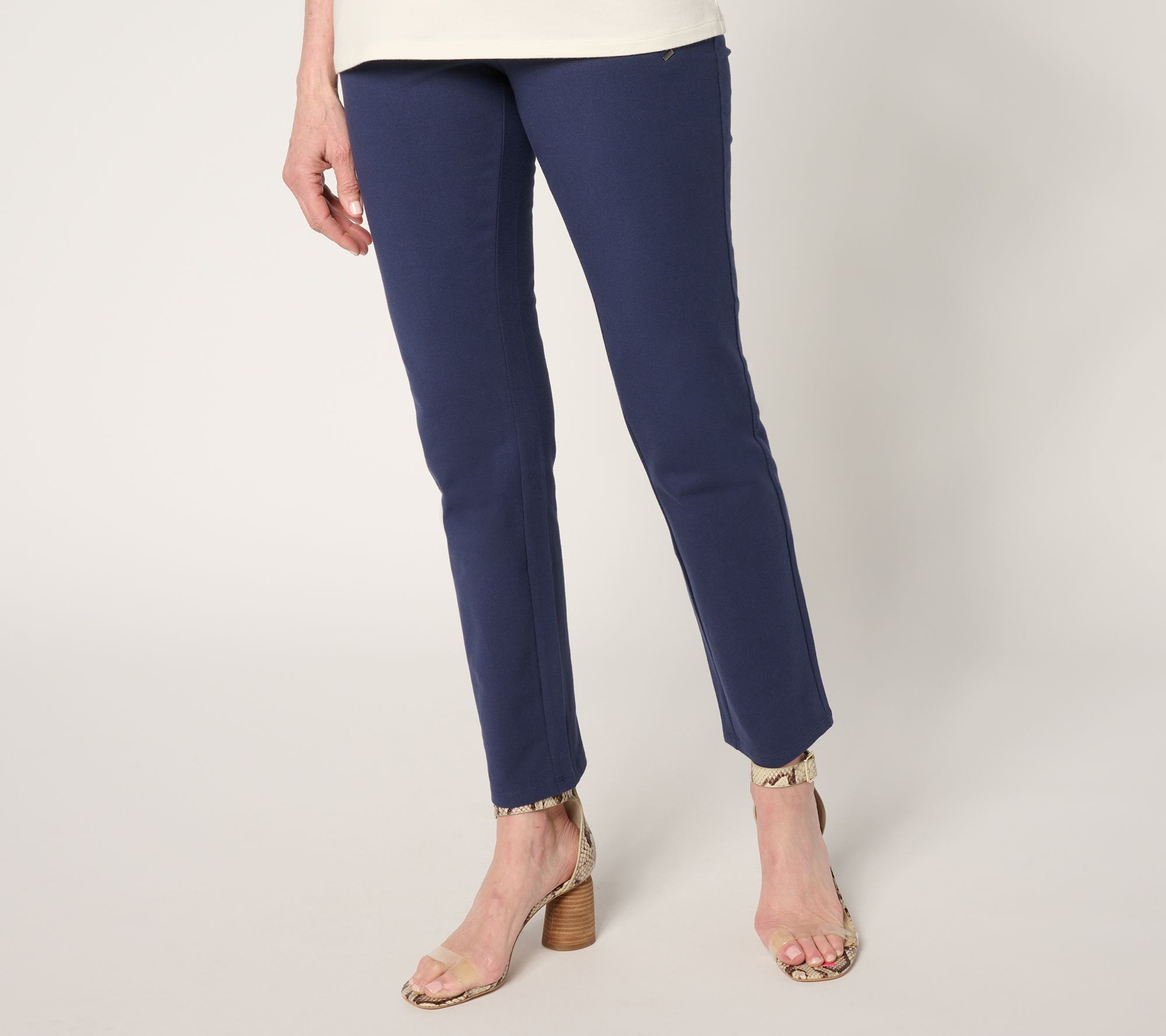 Women with Control Tummy Control 86/14 Petite Straight Leg Pants