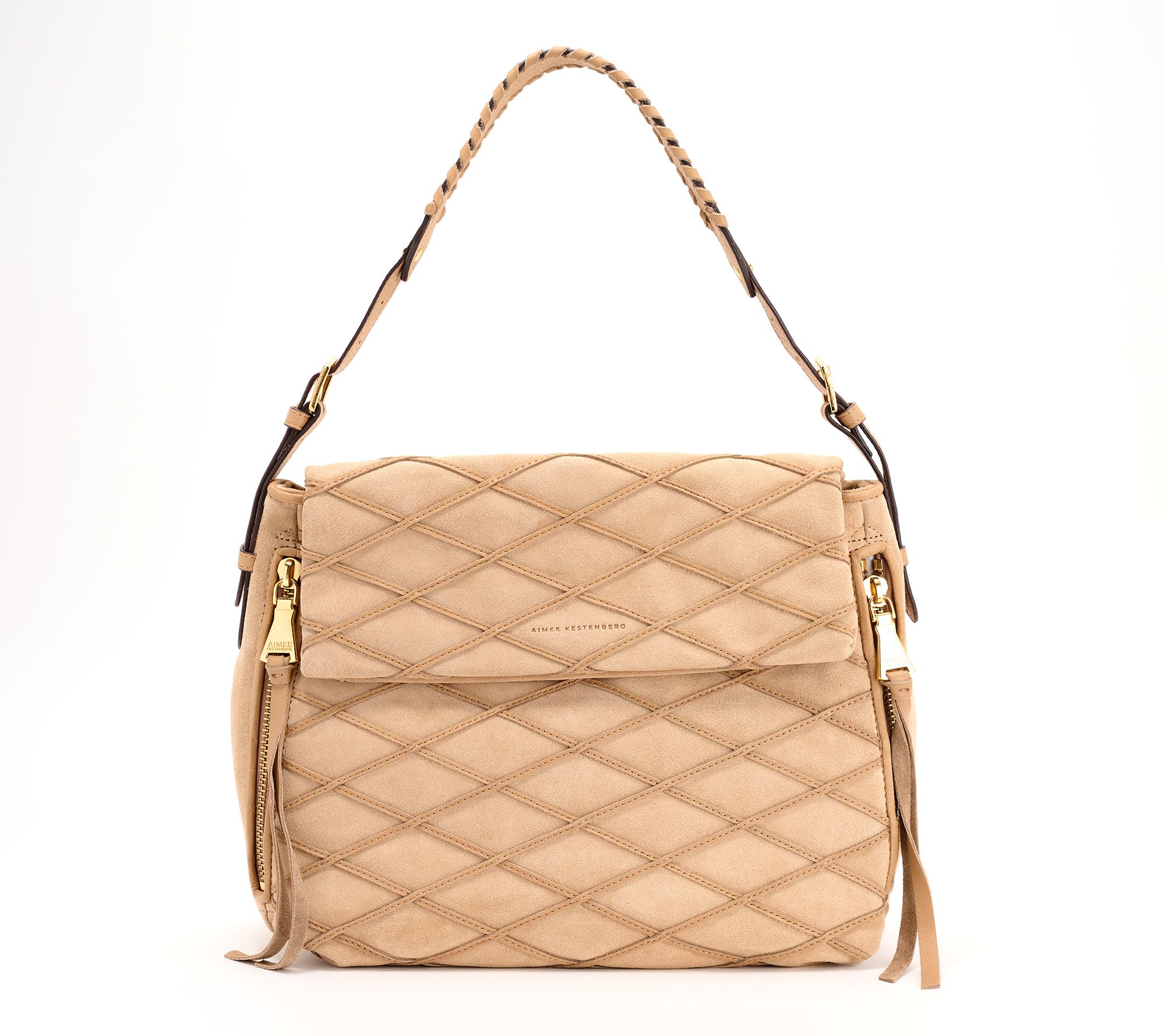 "As Is" Aimee Kestenberg Leather Bali Double Entry Hobo Bag