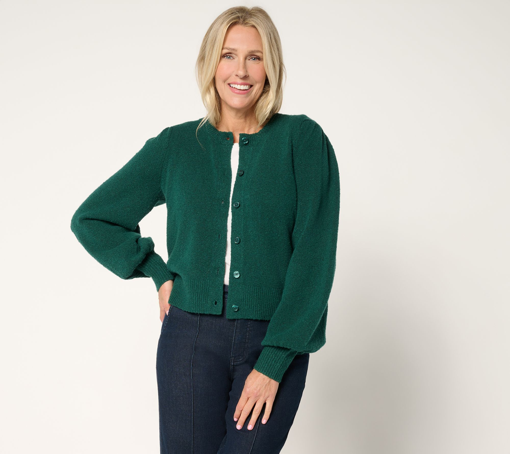 Me by Jennie Garth Pioneer Puff Sleeve Cardigan