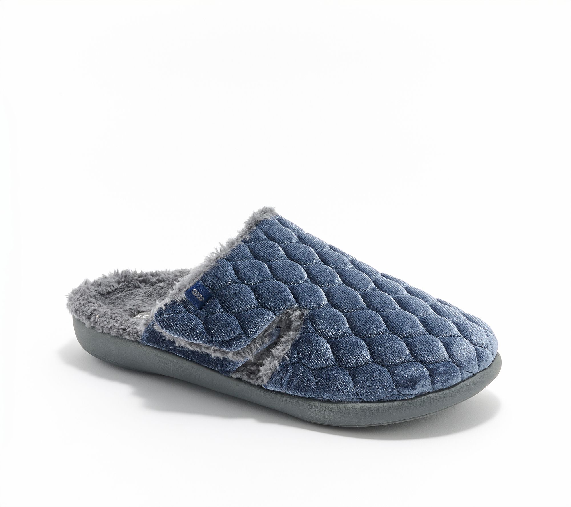 Revitalign Orthotic Washable Velvet Memory Foam Slippers- Karla