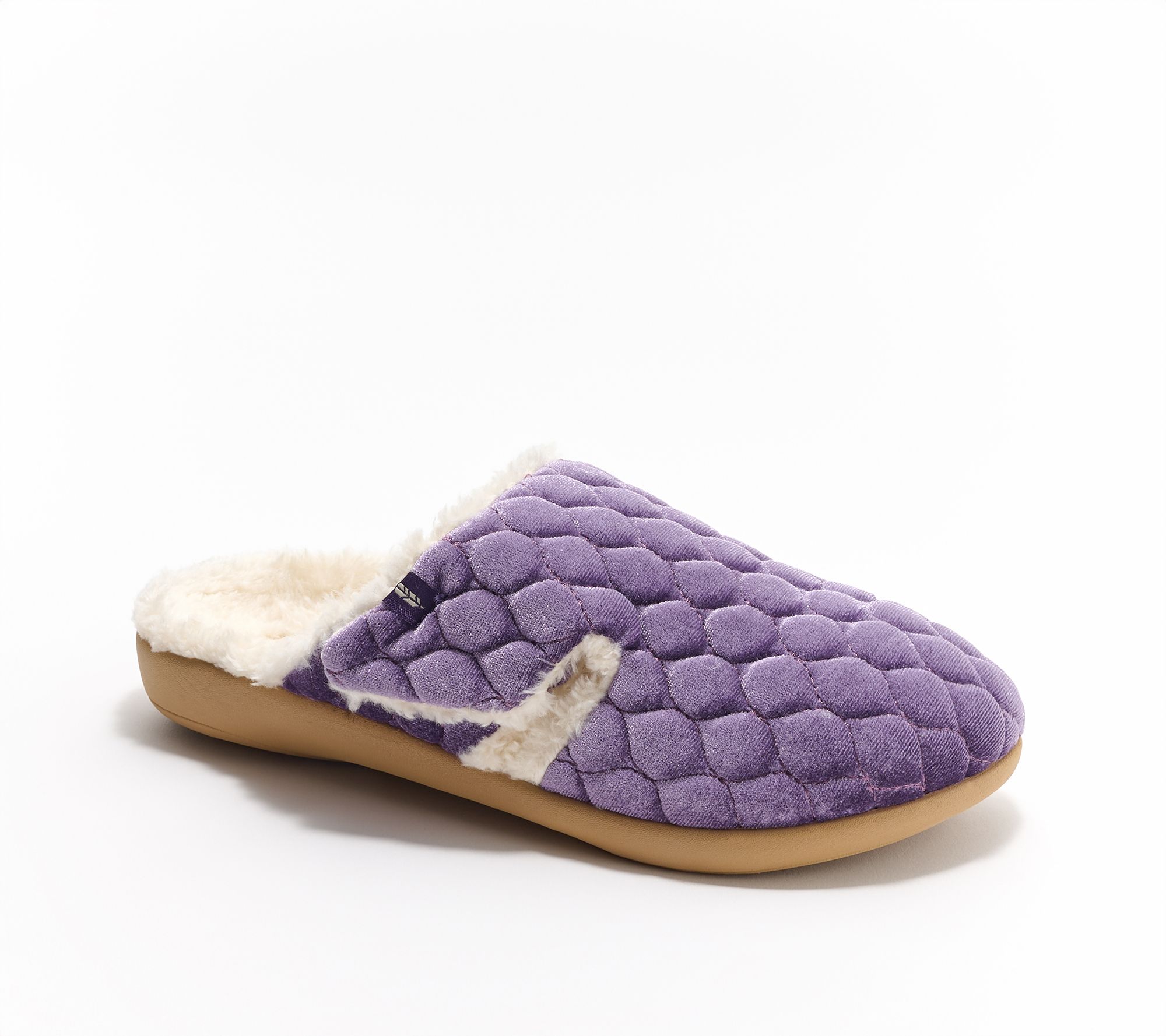 Revitalign Orthotic Washable Velvet Memory Foam Slippers- Karla