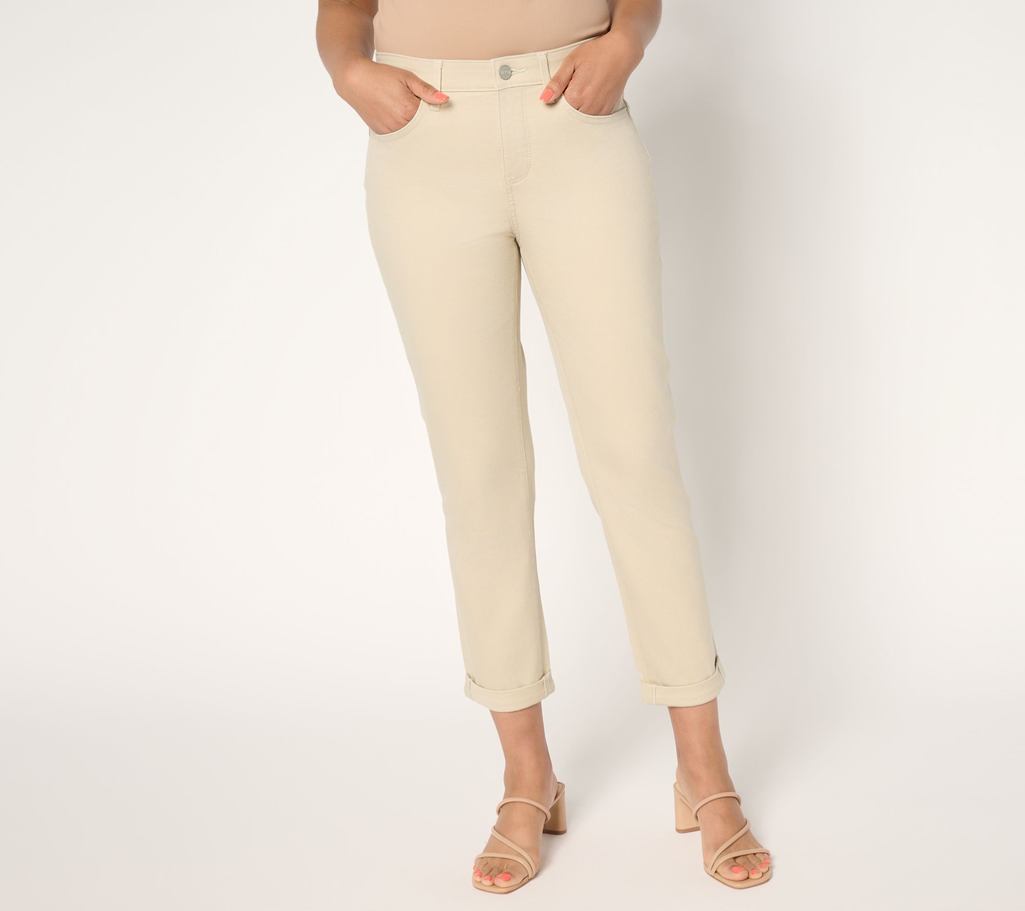 "As Is" NYDJ Regular Margot Cuffed Girlfriend Jean