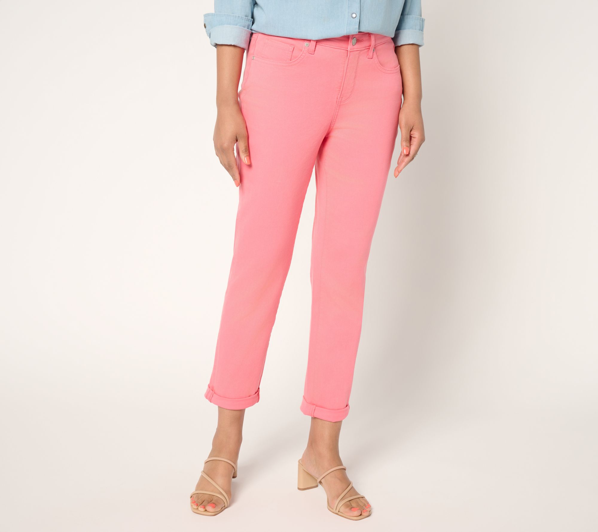 "As Is" NYDJ Regular Margot Cuffed Girlfriend Jean