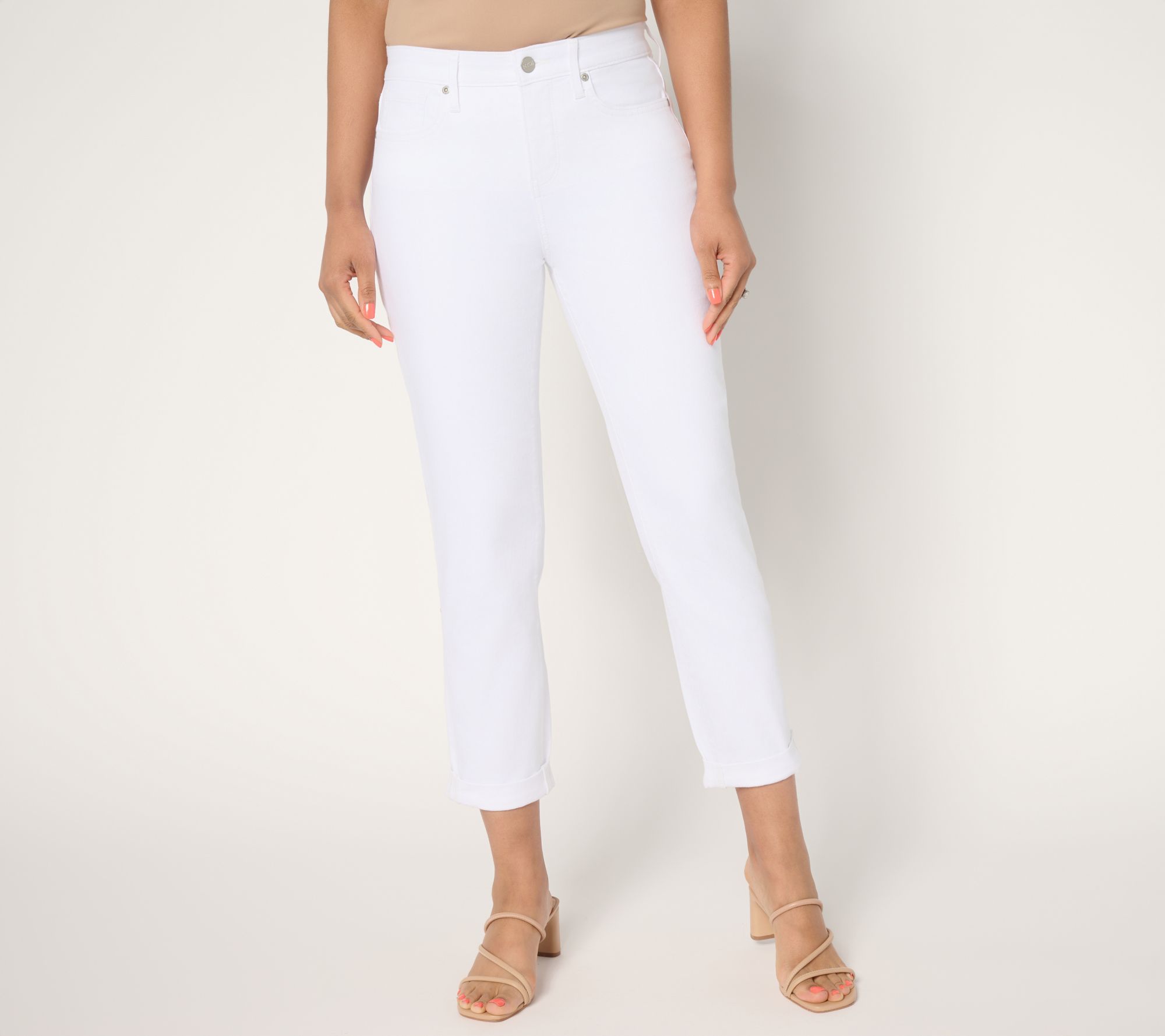 "As Is" NYDJ Regular Margot Cuffed Girlfriend Jean