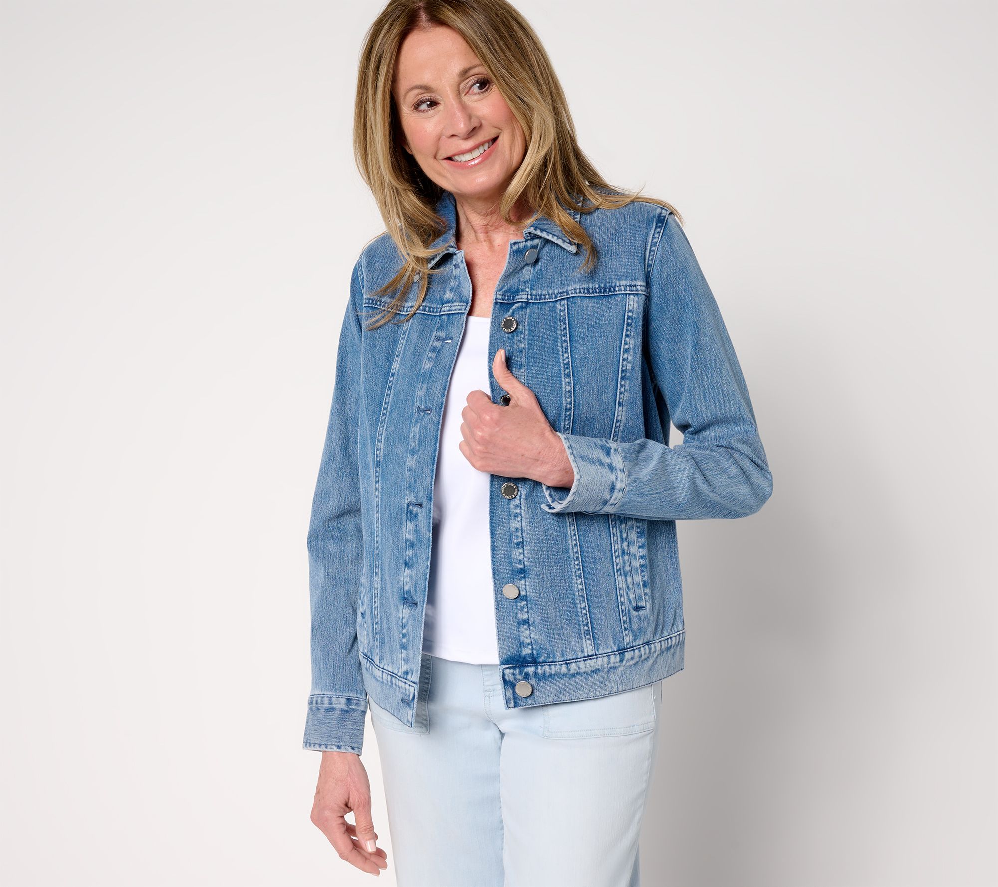 "As Is" Belle by Kim Gravel Delray Denim Classic Jean Jacket