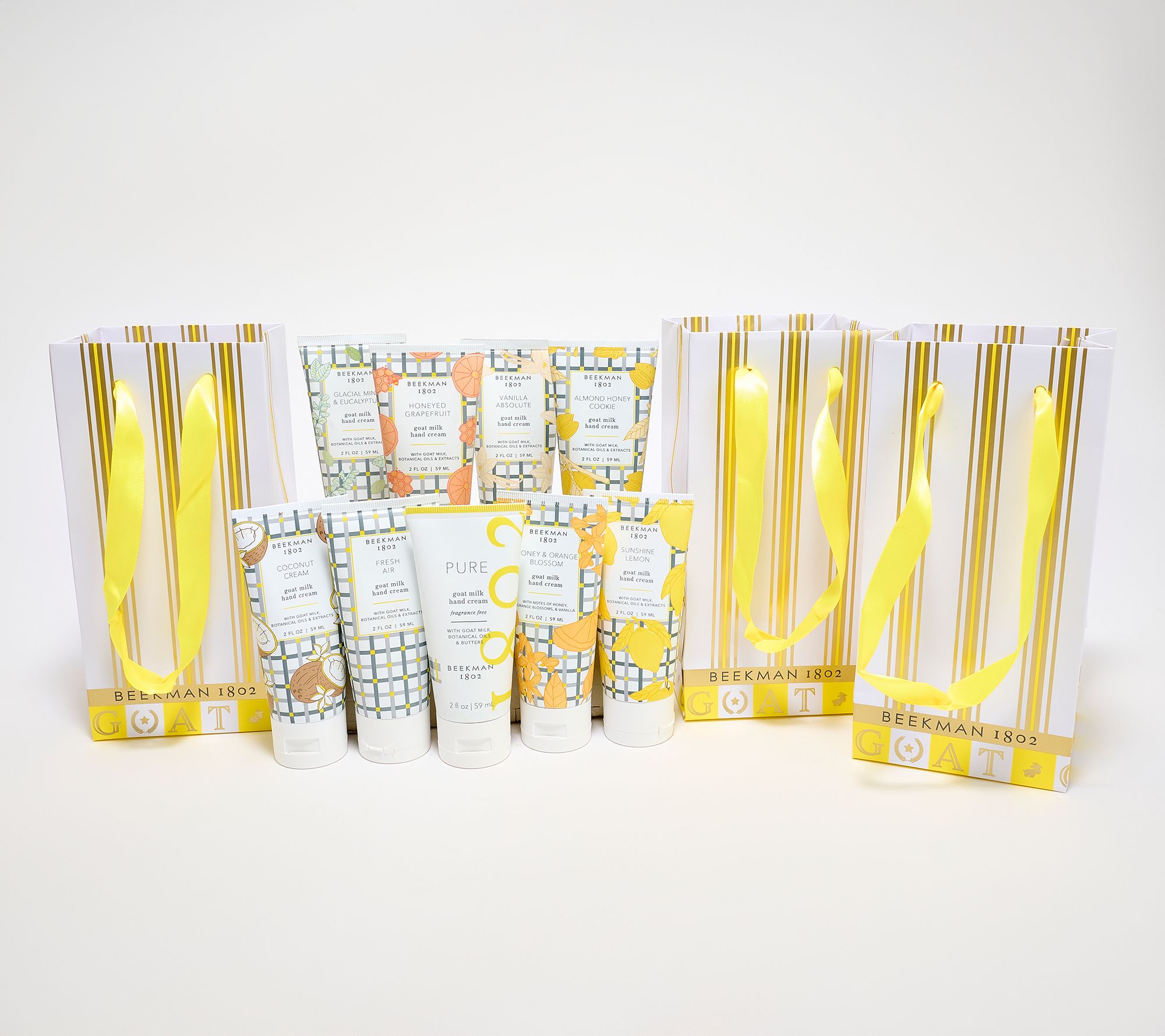 Beekman 1802 the GOAT 9pc Hand Cream Collection w/ Gift Bags