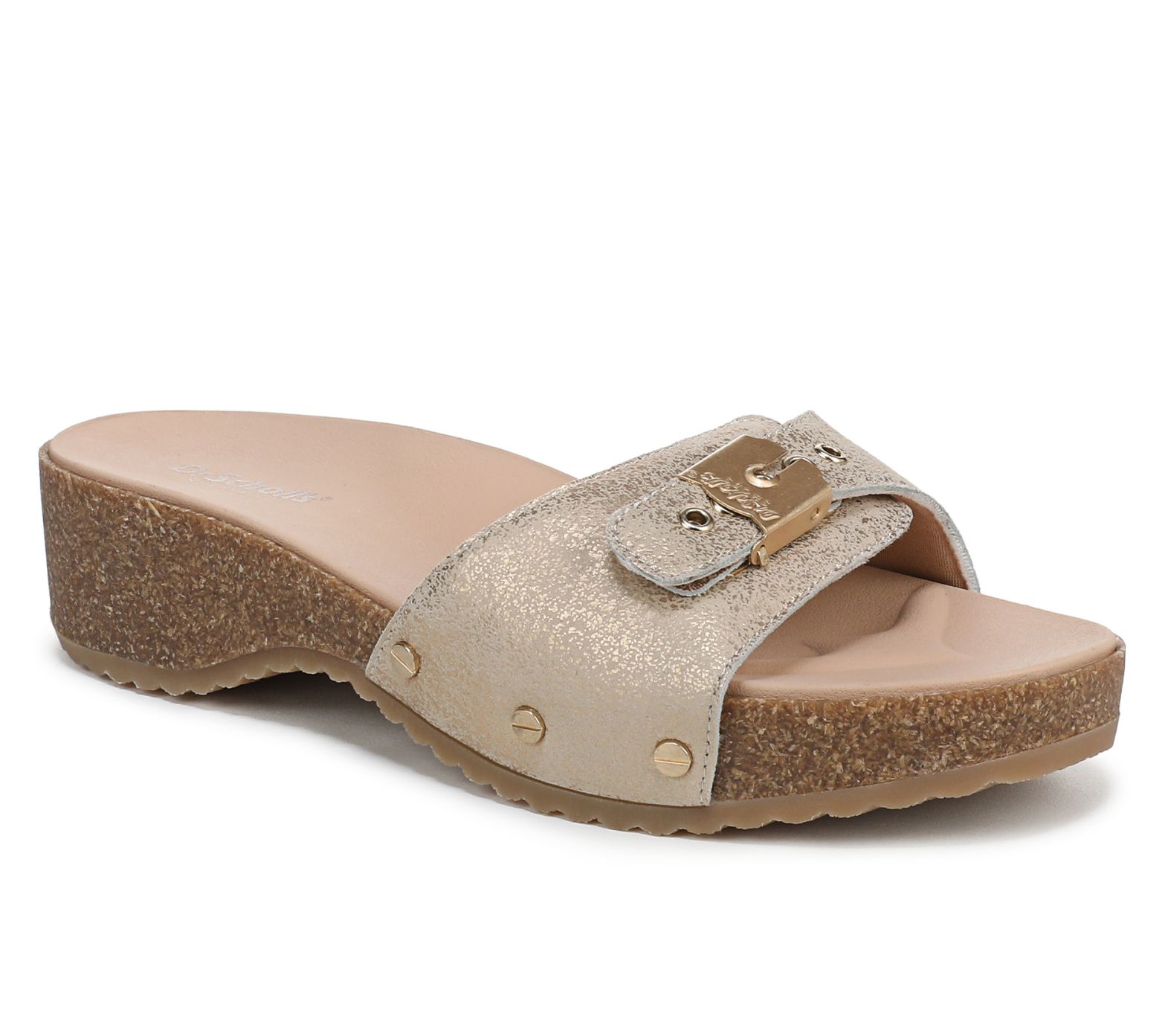 Dr. Scholl's Leather Slide Sandals - Original Flex