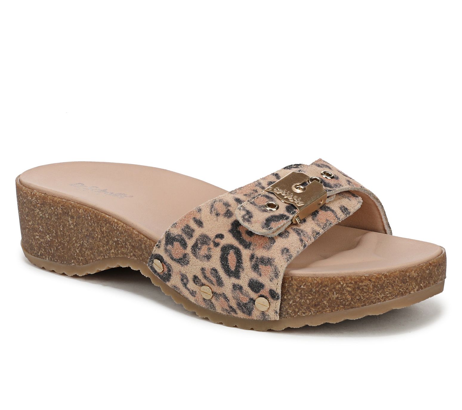 Dr. Scholl's Leather Slide Sandals - Original Flex