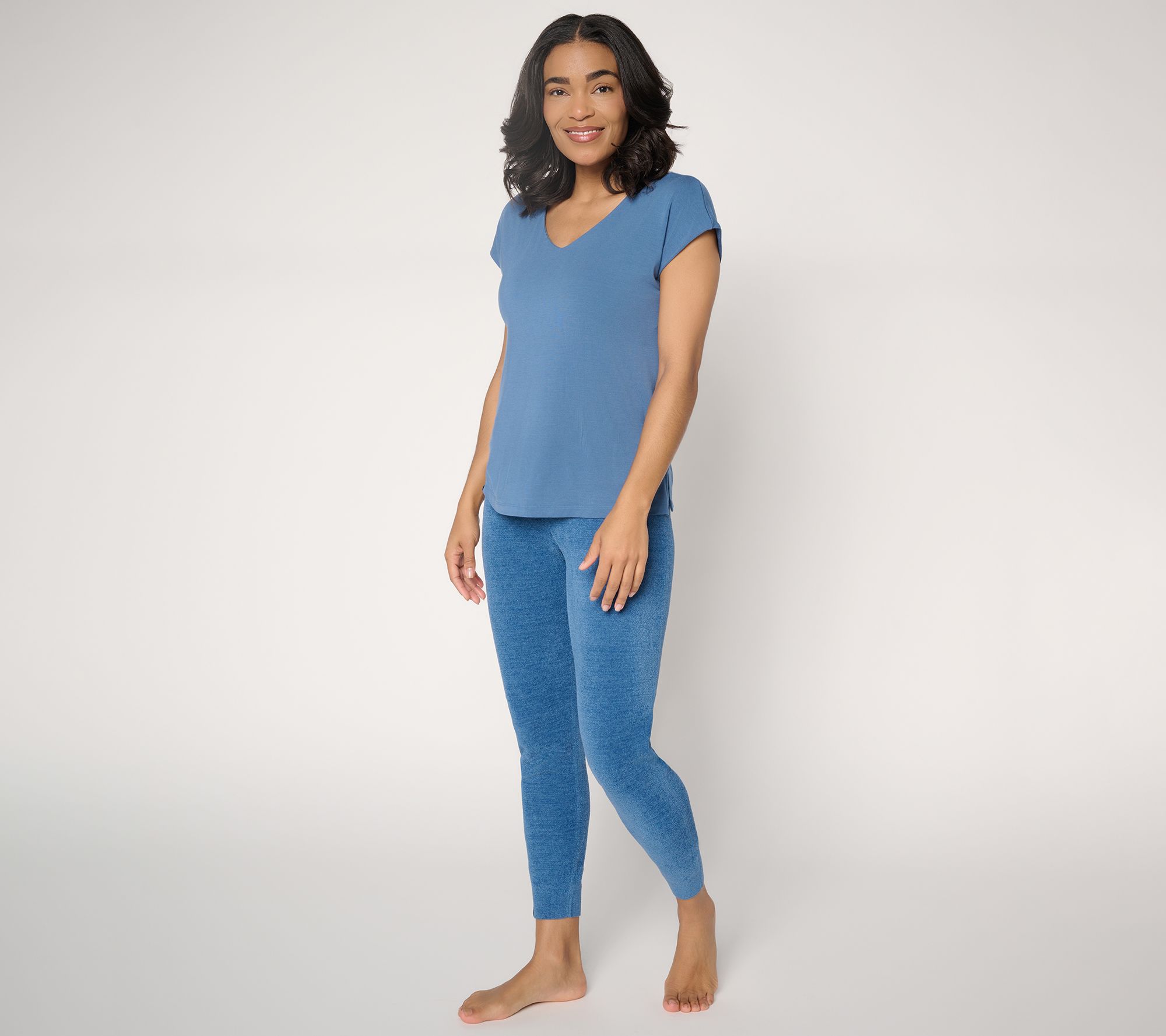 Barefoot Dreams Tall Modal Double V-Neck Dolman and CCUL Jogger