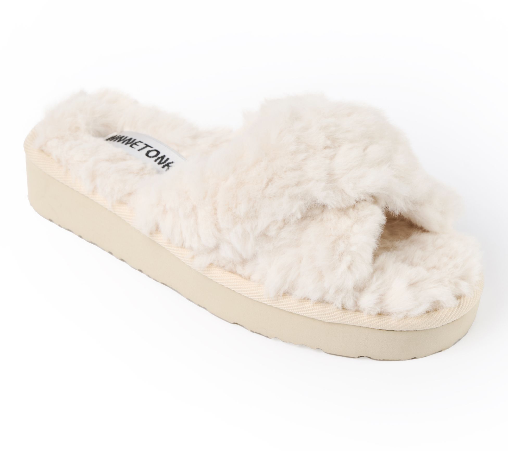 Minnetonka Women's Teddy Crossband Slippers