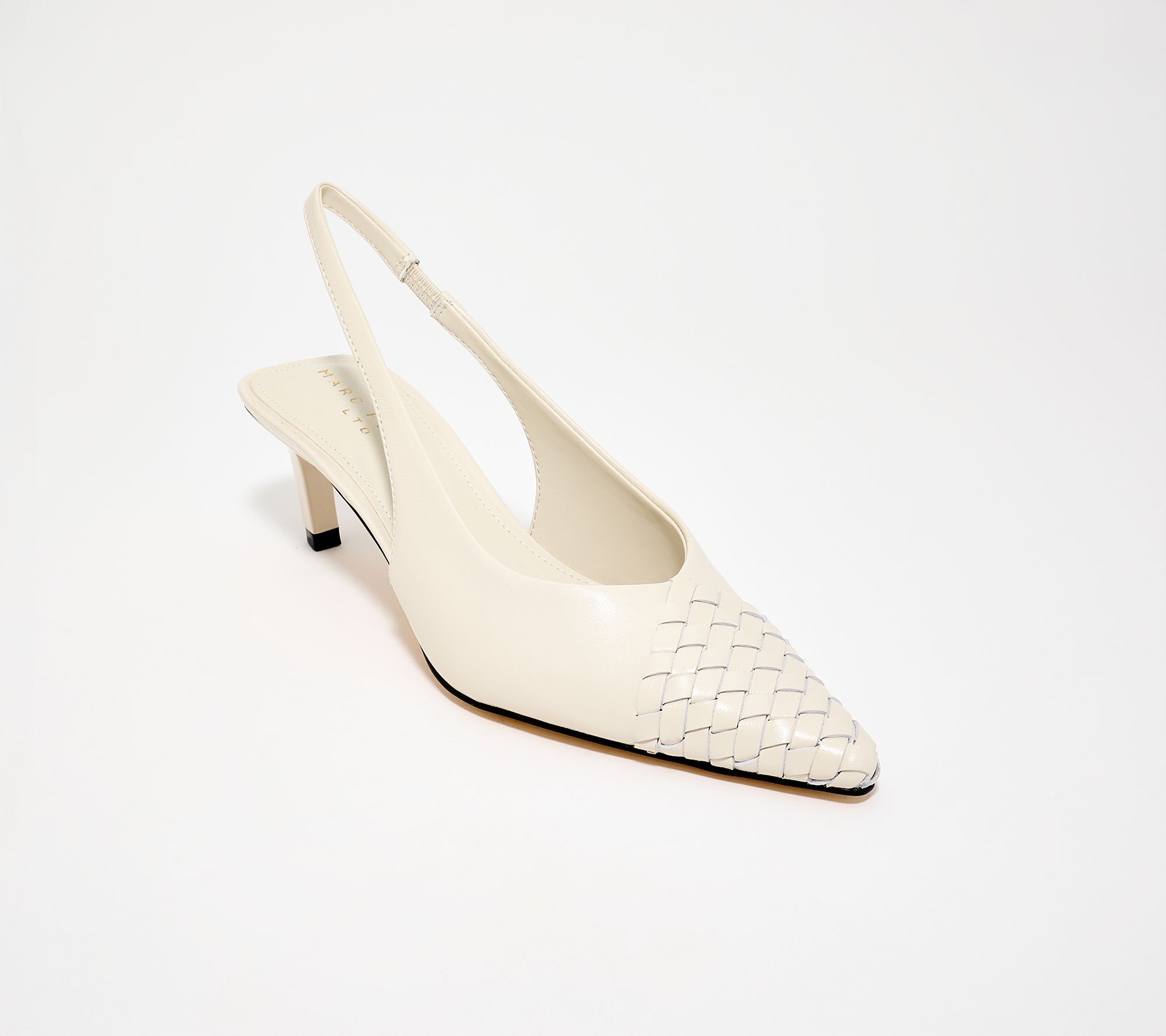Marc Fisher LTD Leather Sling Back w/ Woven Detail Rilly