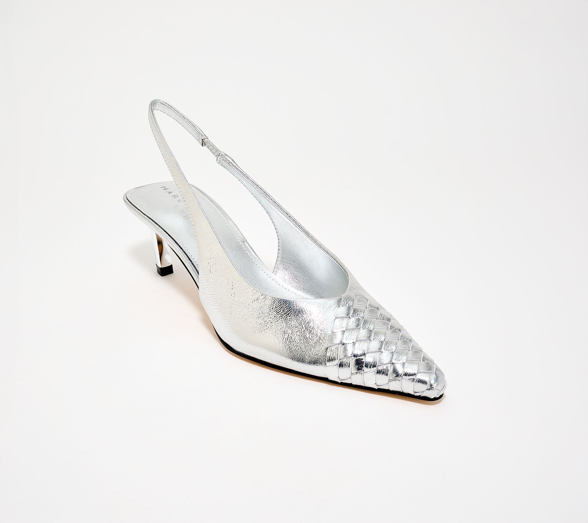 Marc Fisher LTD Leather Sling Back w/ Woven Detail Rilly