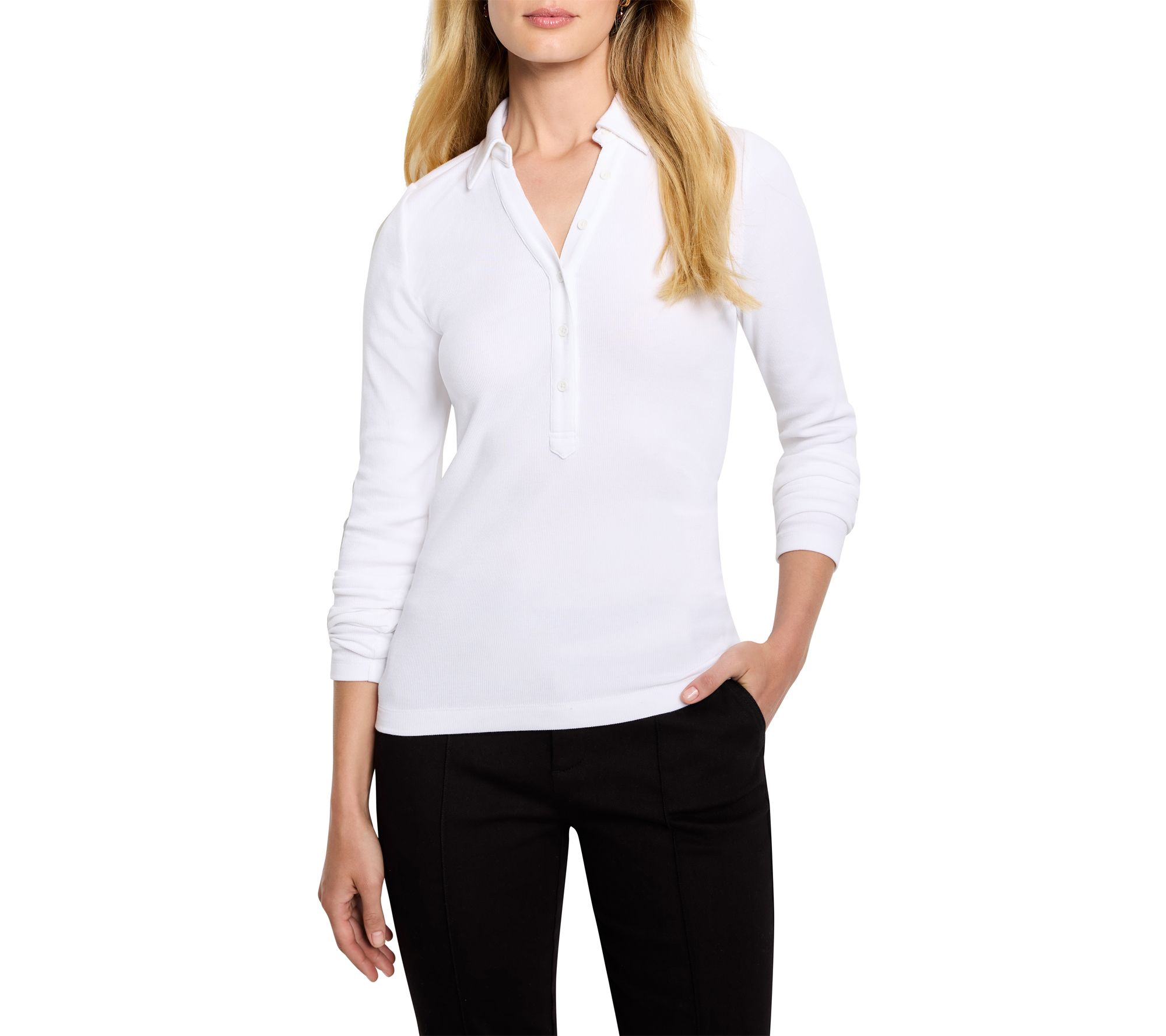 NIC+ZOE Perfect Knit Rib Polo