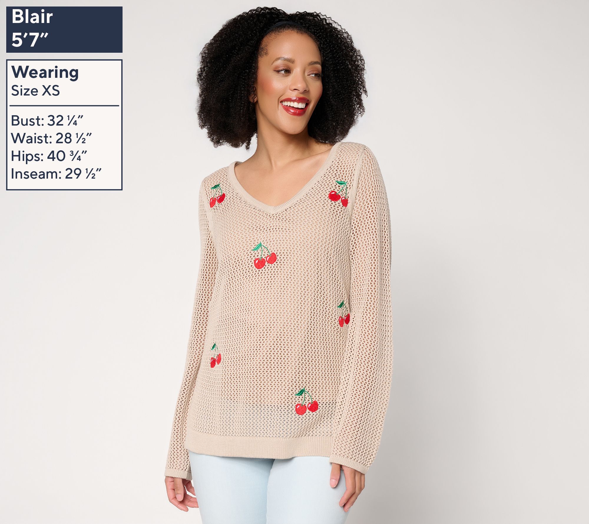 Liberty Belles by Kim Gravel American Pie Open Stitch V Neck