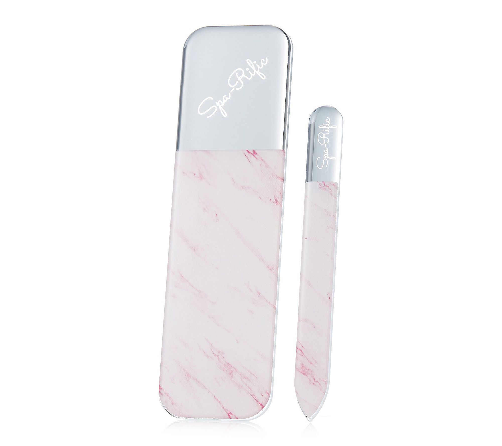 Spa-Rific Nano Laser Etched Glass Mani Pedi Set