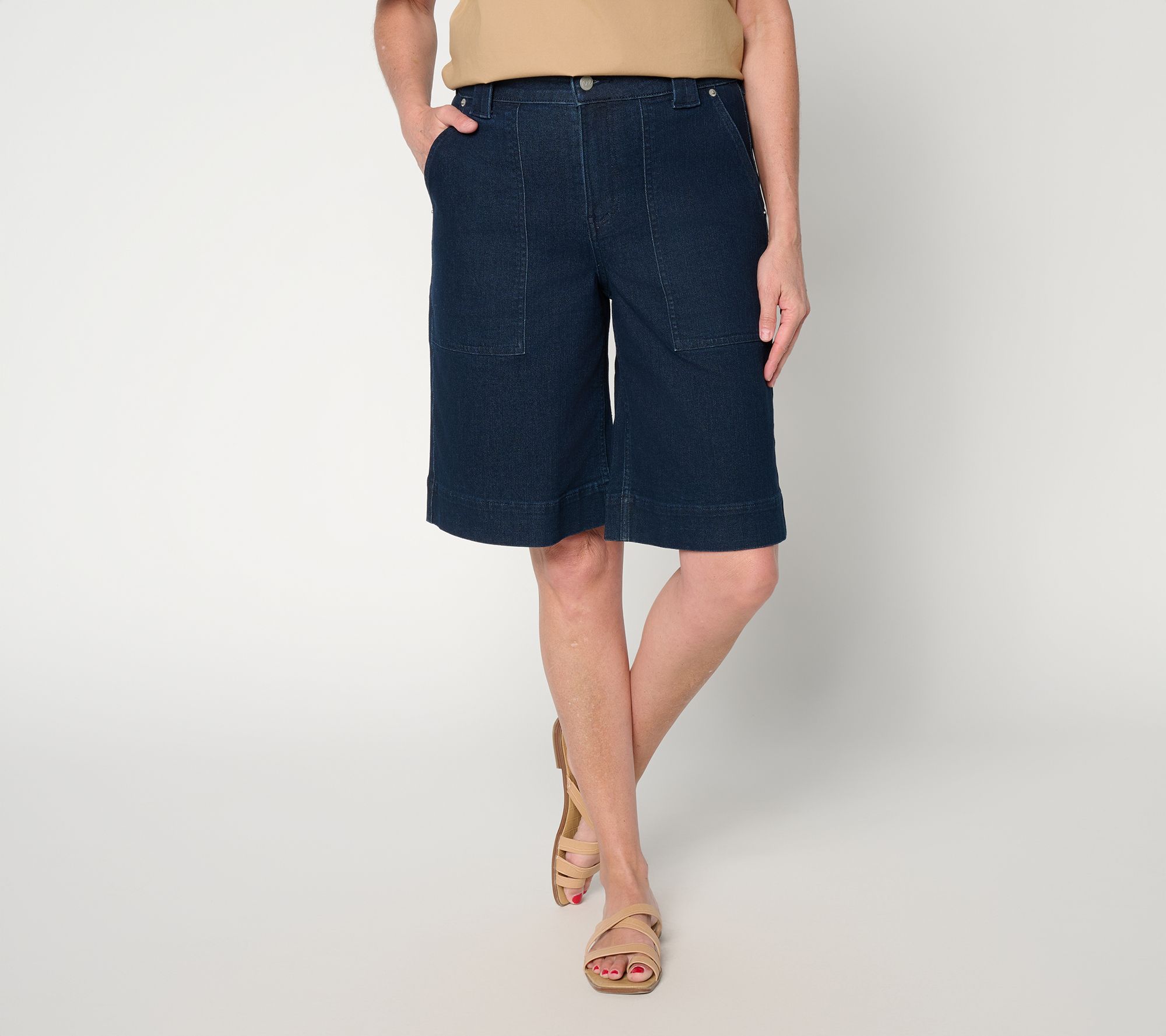 Me by Jennie Garth Regular Denim Bermuda Shorts