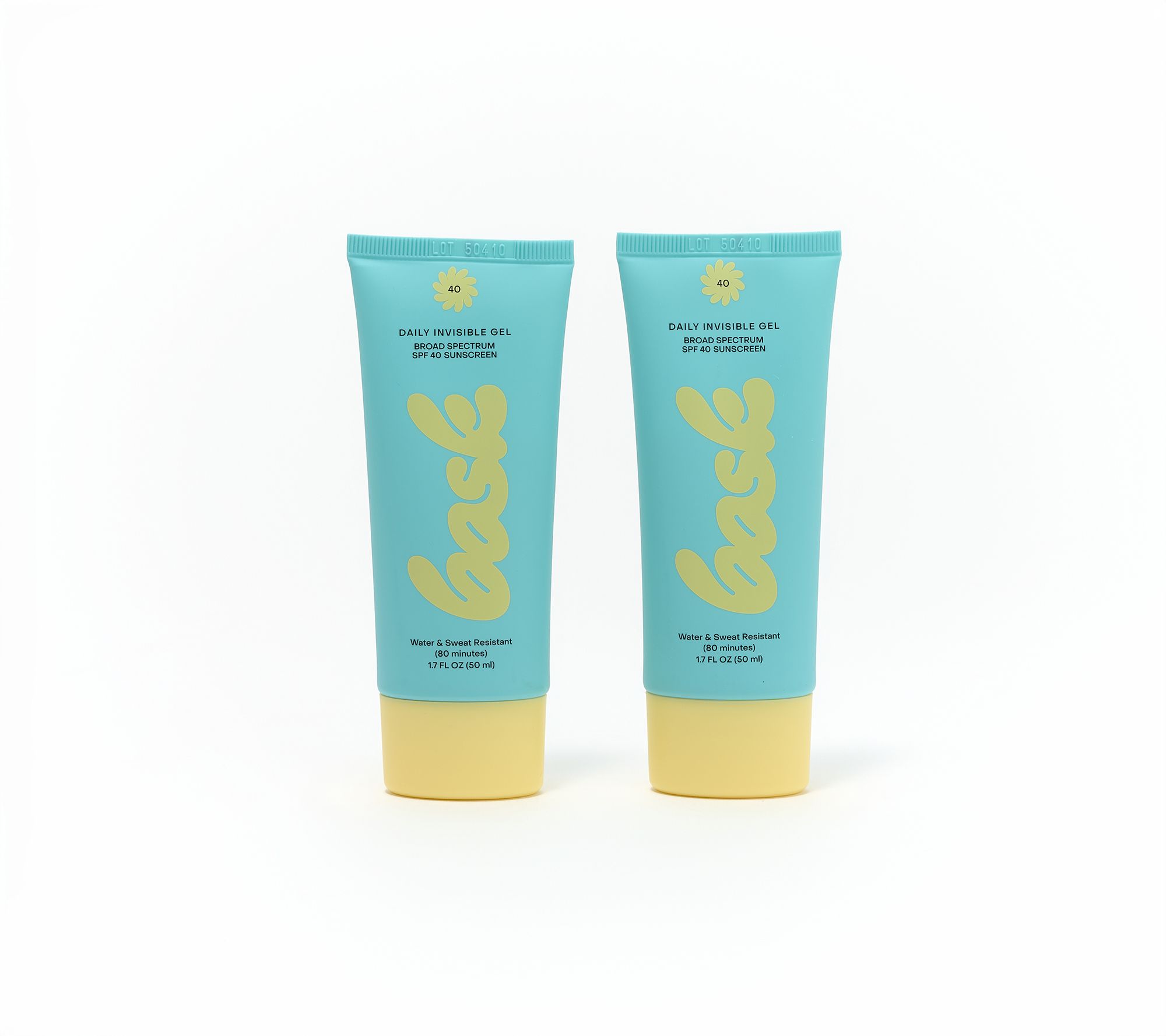 Bask Suncare Invisible Gel SPF 40 1.7oz Duo