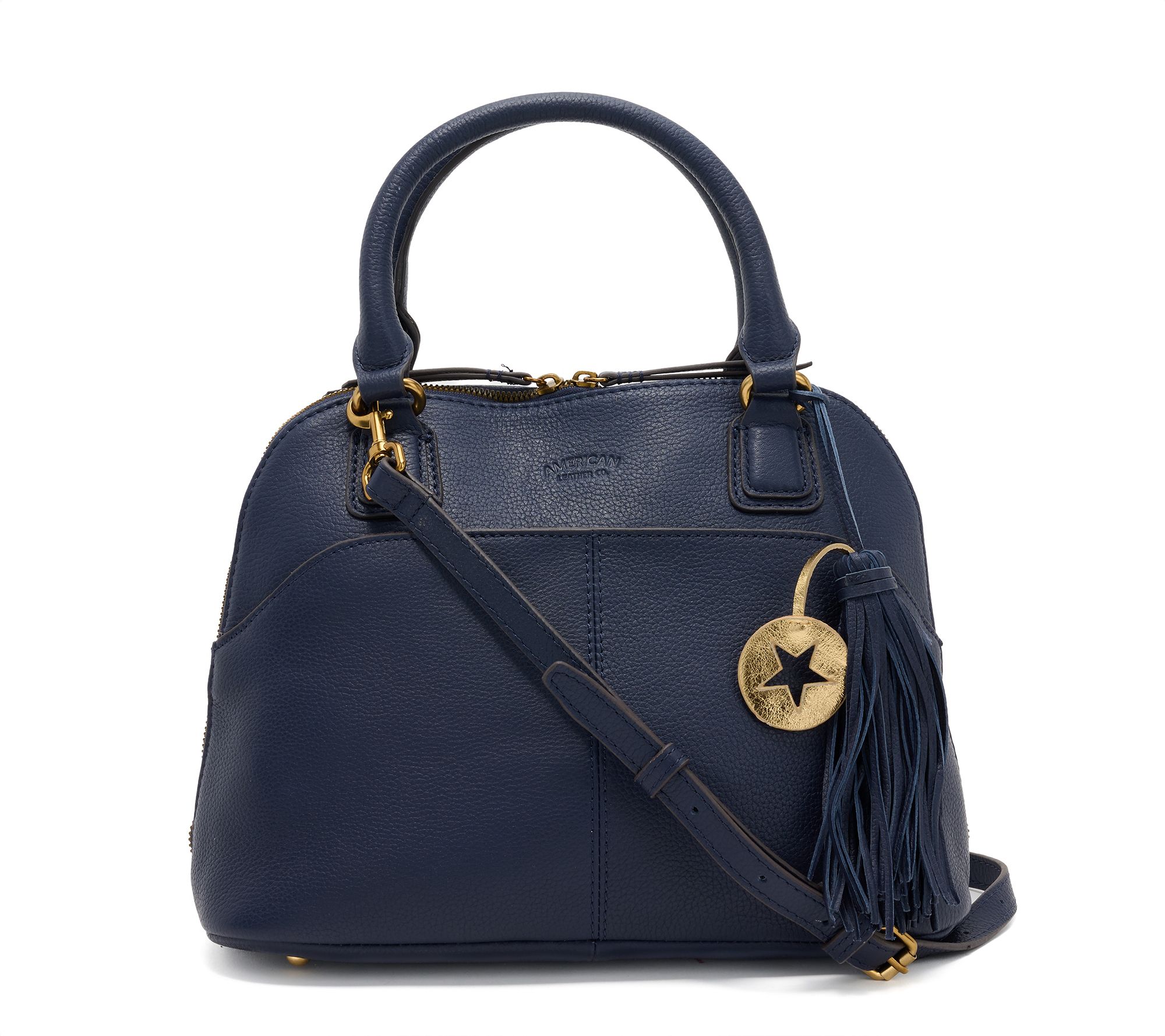 "As Is" American Leather Co. Pebble Leather Convert.Satchel