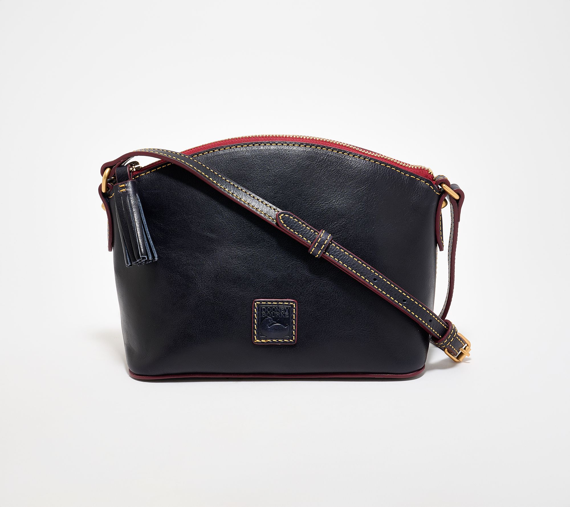 "As Is" Dooney & Bourke Florentine Leather Robin Domed Crossbody