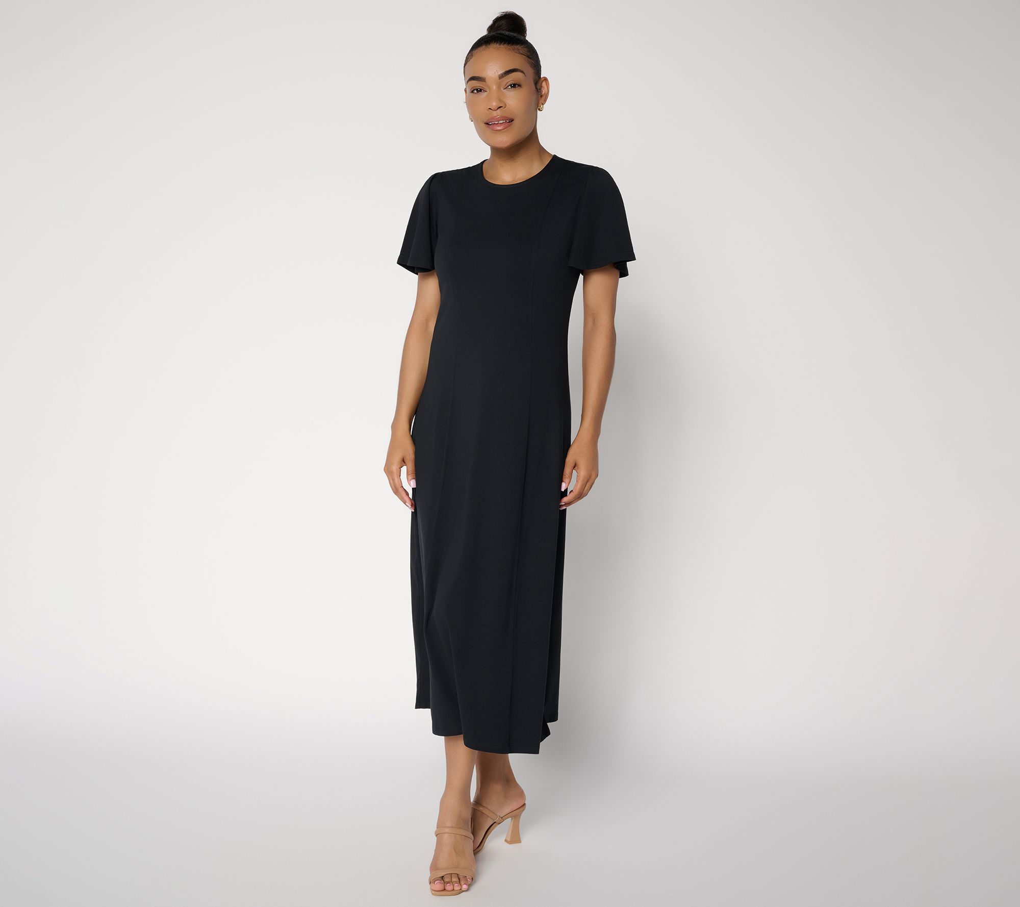 Peace Love World Regular Crew Neck Midi Length Dress