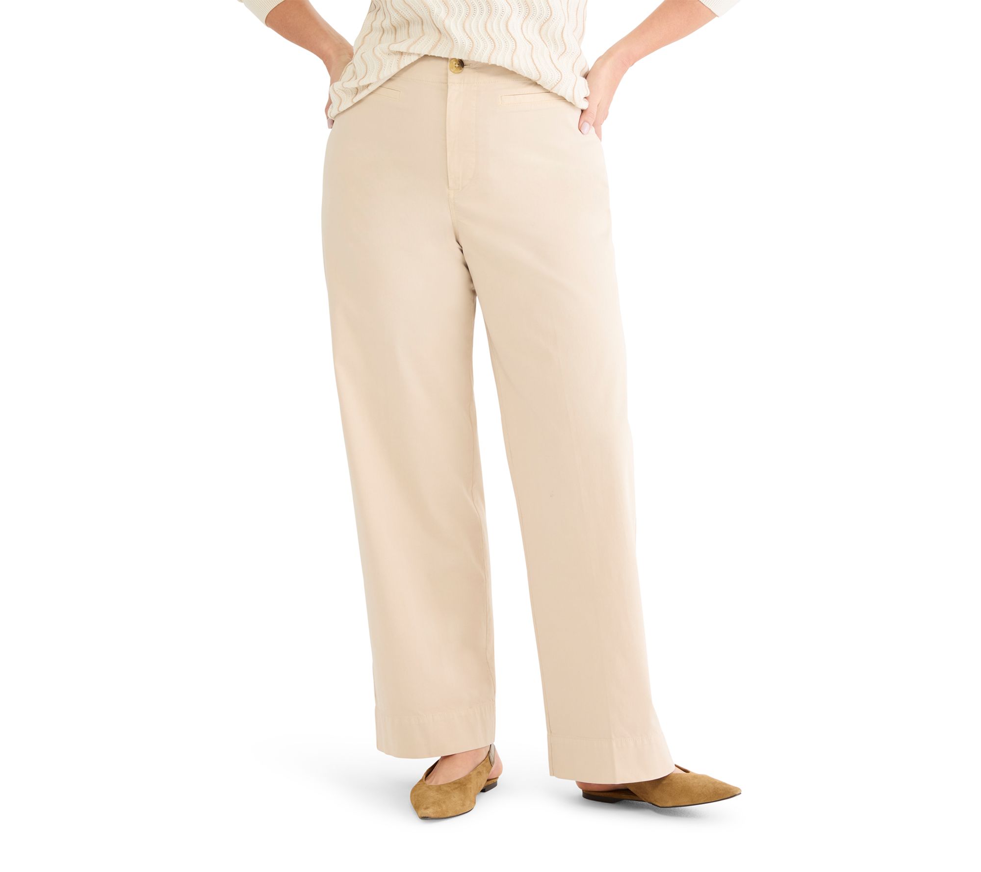 NIC+ZOE 31" Highland Wide Leg Soft Stretch Pant