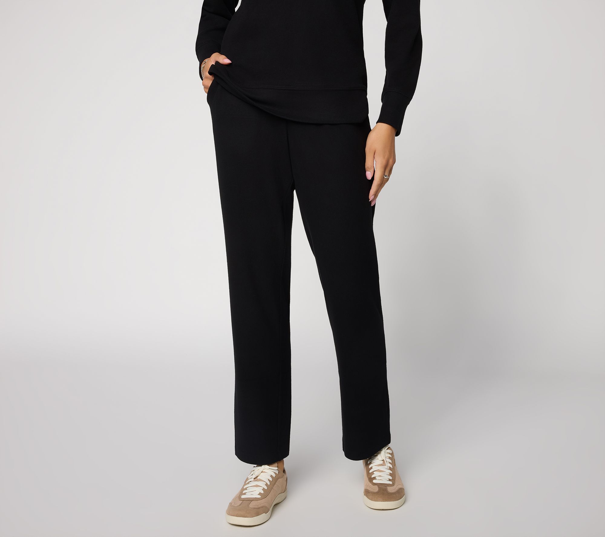 Belle by Kim Gravel Regular Marshbellow Knit Leg Pants