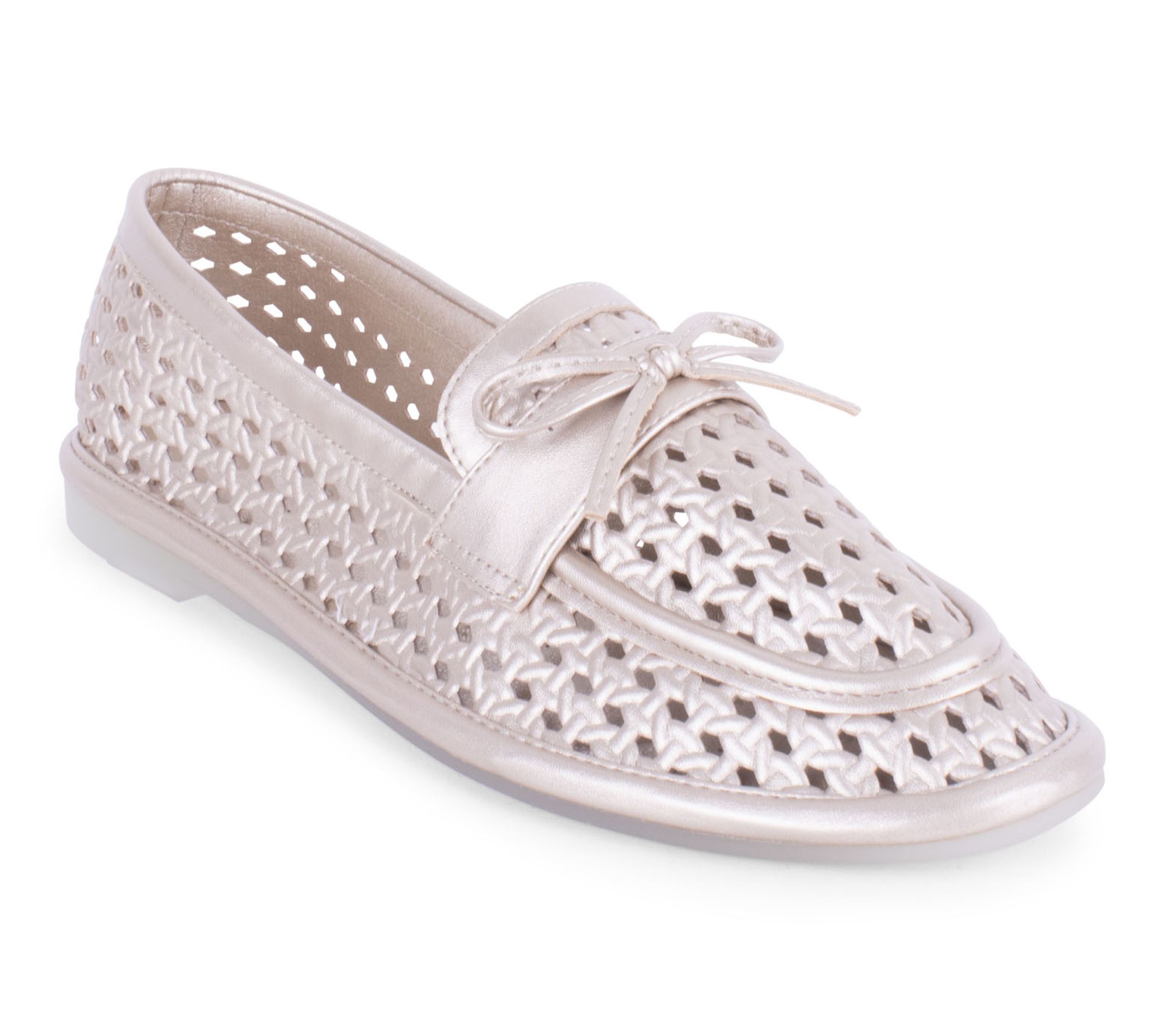 Tahari Perforated Loafer - Maple