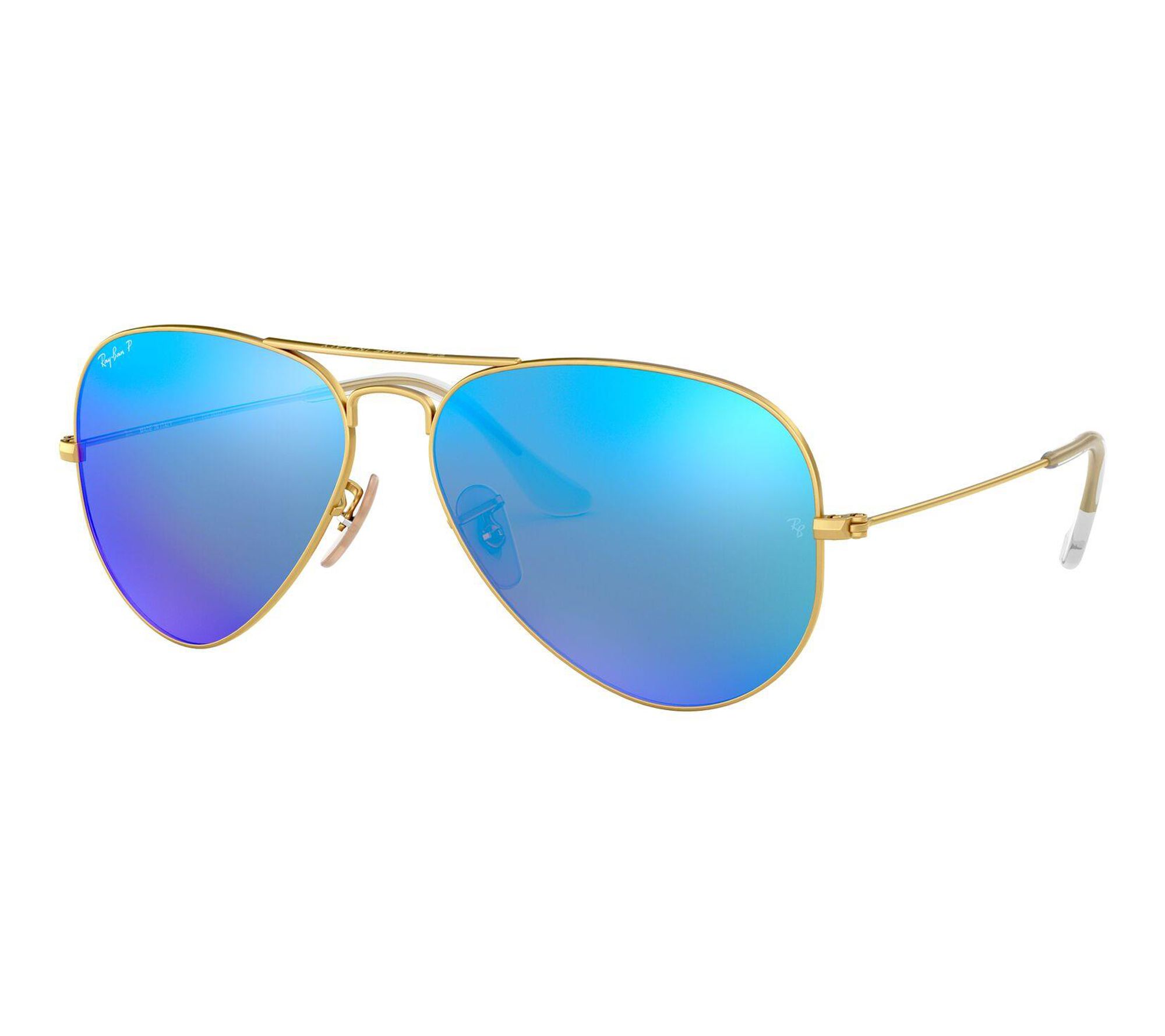 Ray-Ban Polarized Aviator Flash Sunglasses-58mm