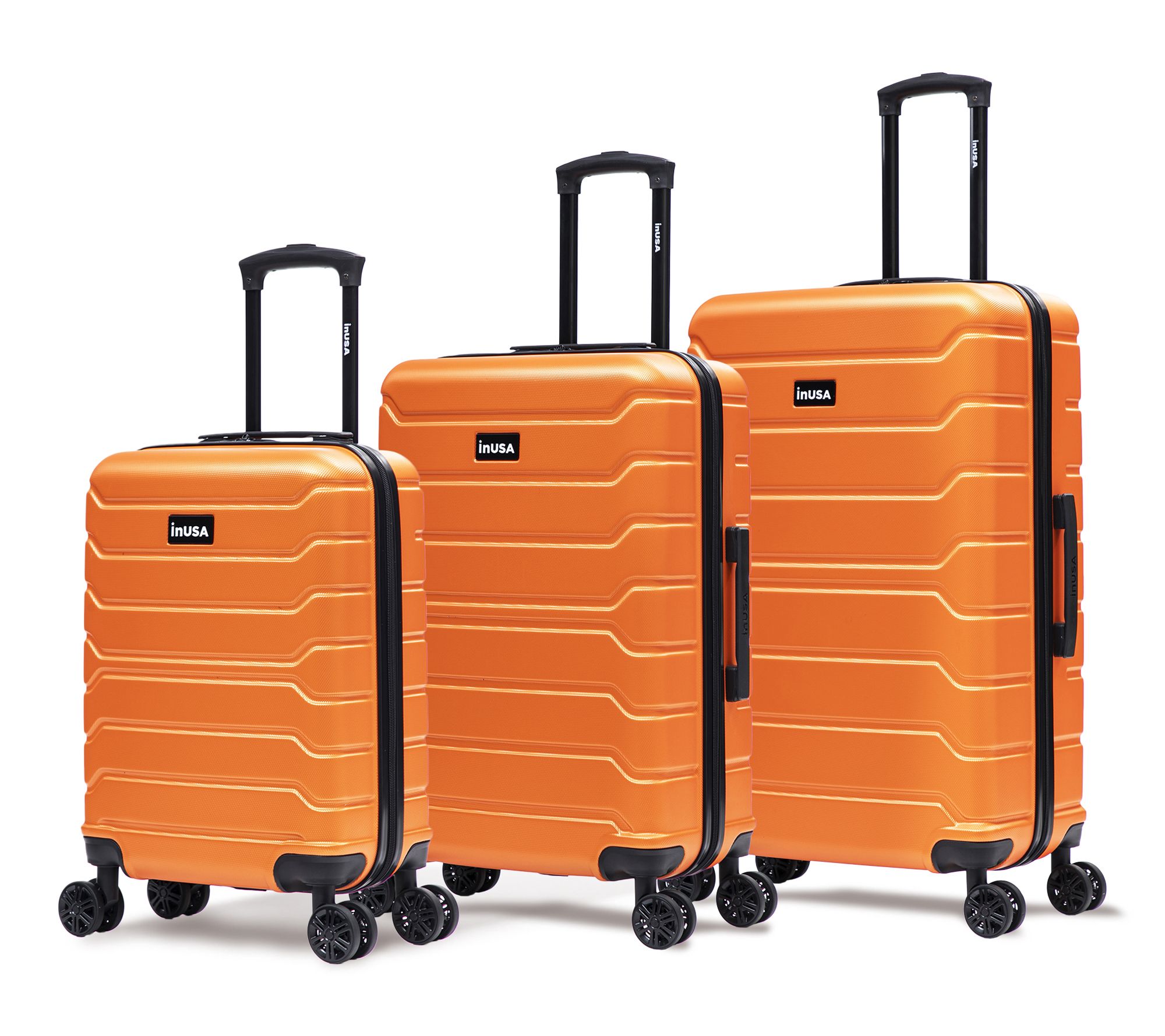 InUSA Trend 3 Piece Set Hardside Spinner Luggage