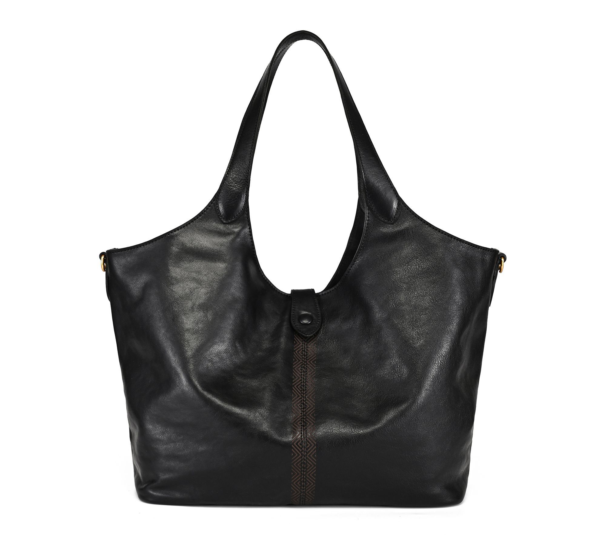 Old Trend Marigold Medium Leather Carryall Tote