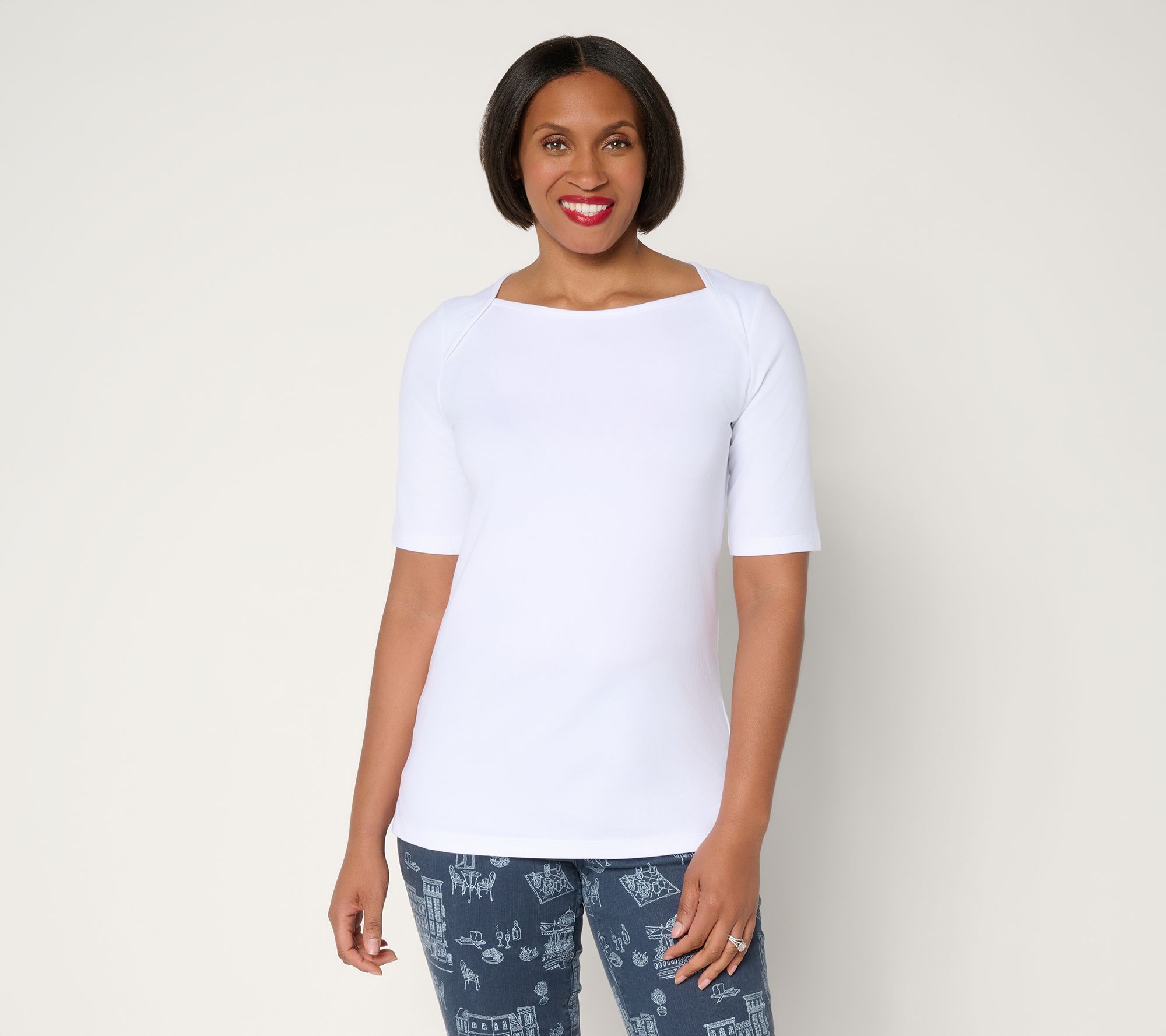 "As Is" Belle by Kim Gravel Primabelle Knit Elbow Sleeve Top
