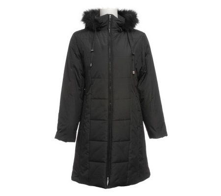 Excelled Ladies' Quilted Coat - Page 1 — QVC.com