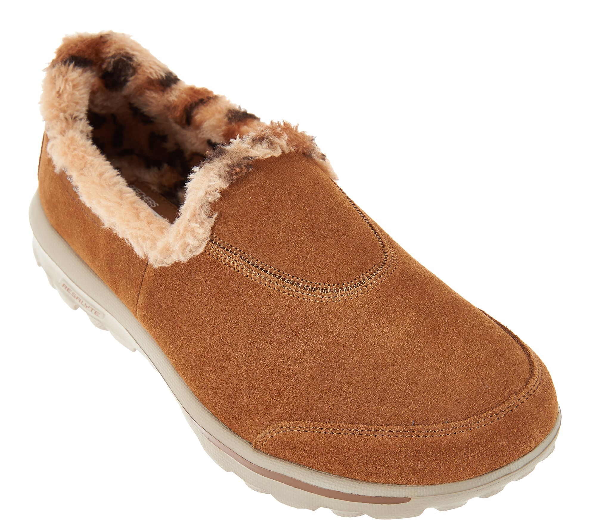 skechers go walk fur lined clogs