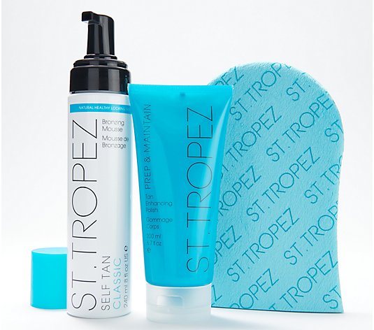 St. Tropez Tanning Mousse and Exfoliation Kit