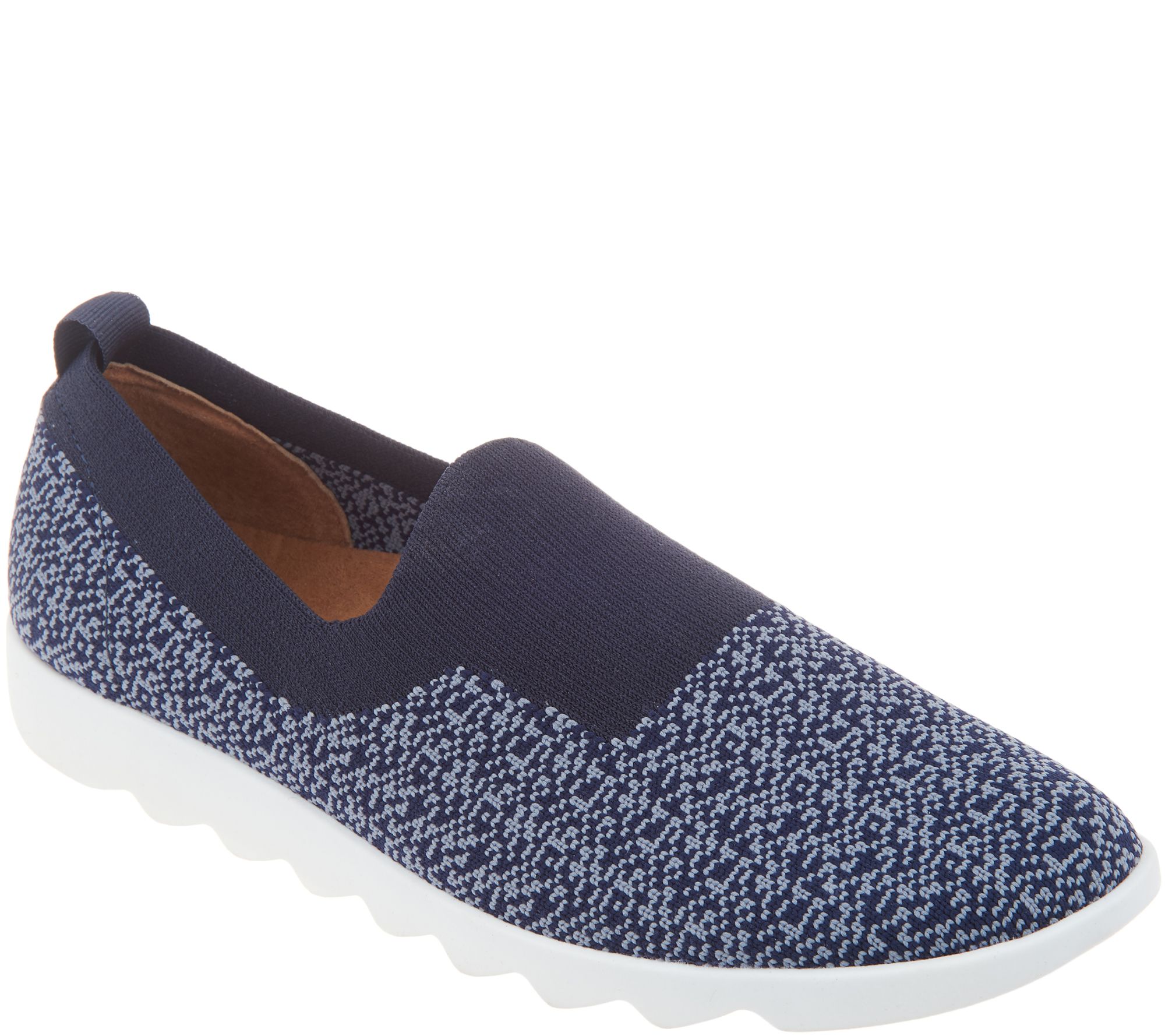 Comfortiva Knit Slip-On Sneakers - Ginger — QVC.com