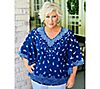 Belle by Kim Gravel Printed Woven Blouse and Knit Tank Set, 4 of 7