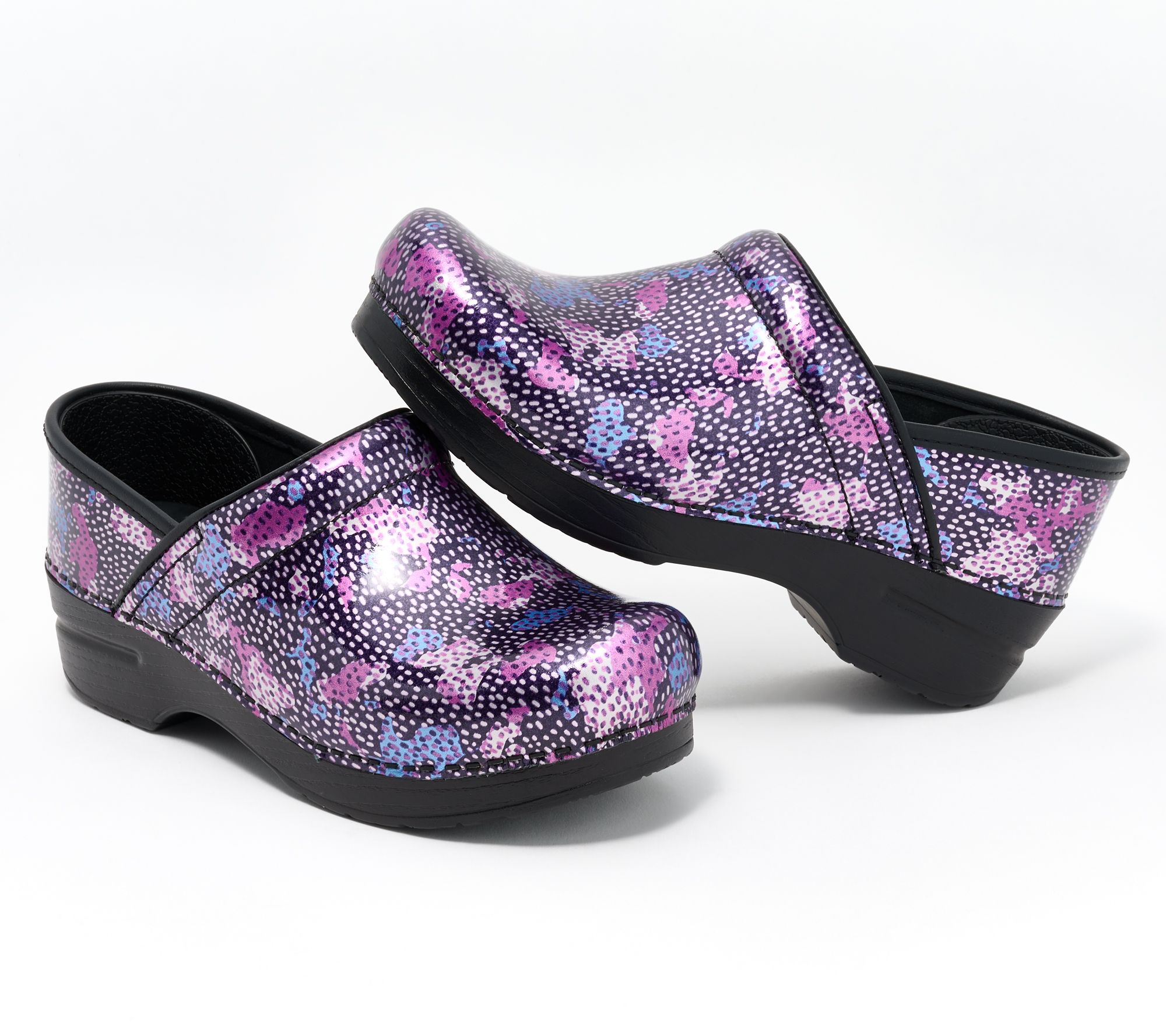 "As Is" Dansko Professional Leather Clogs in Fashion Colors