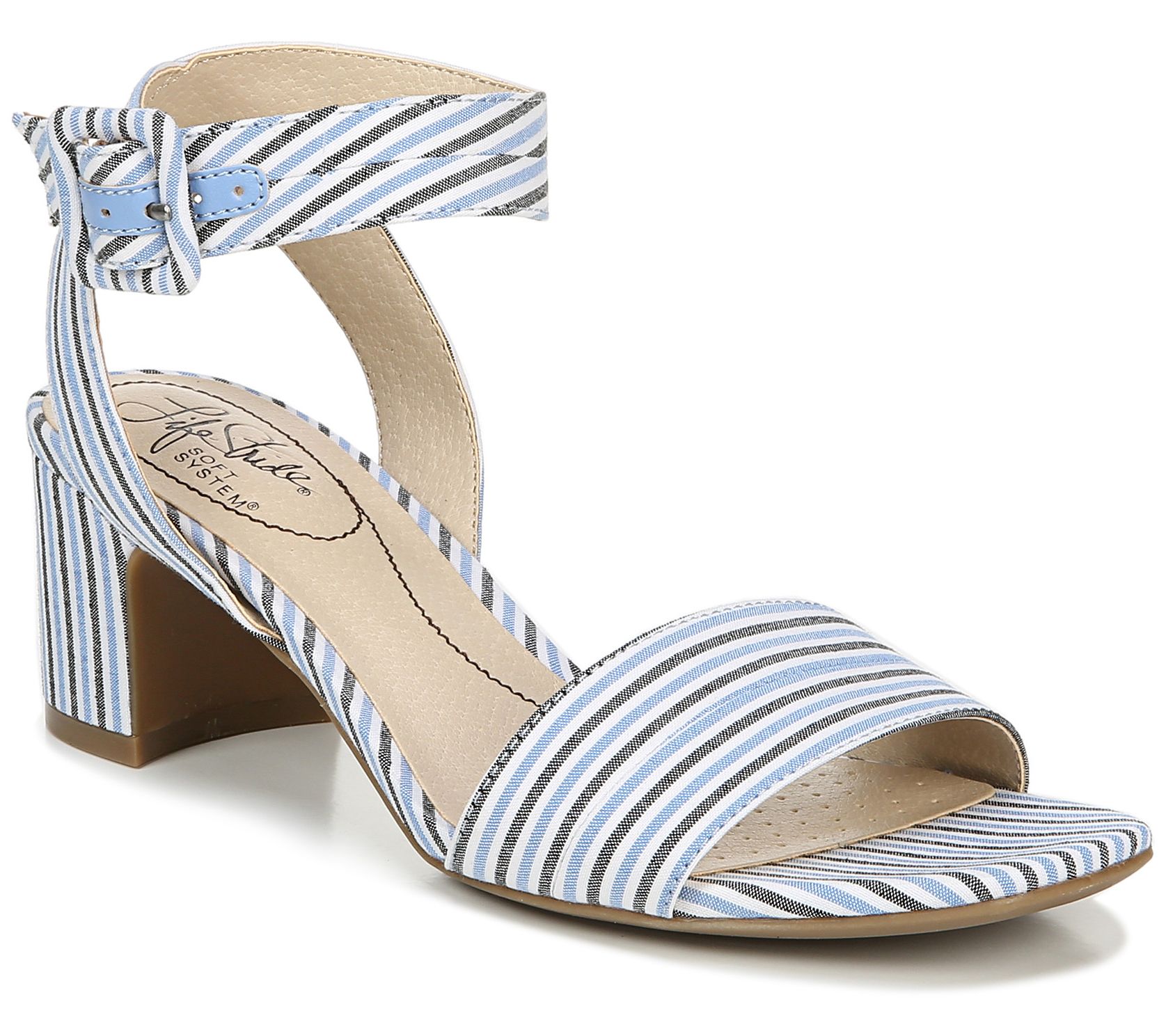 qvc block heel sandals