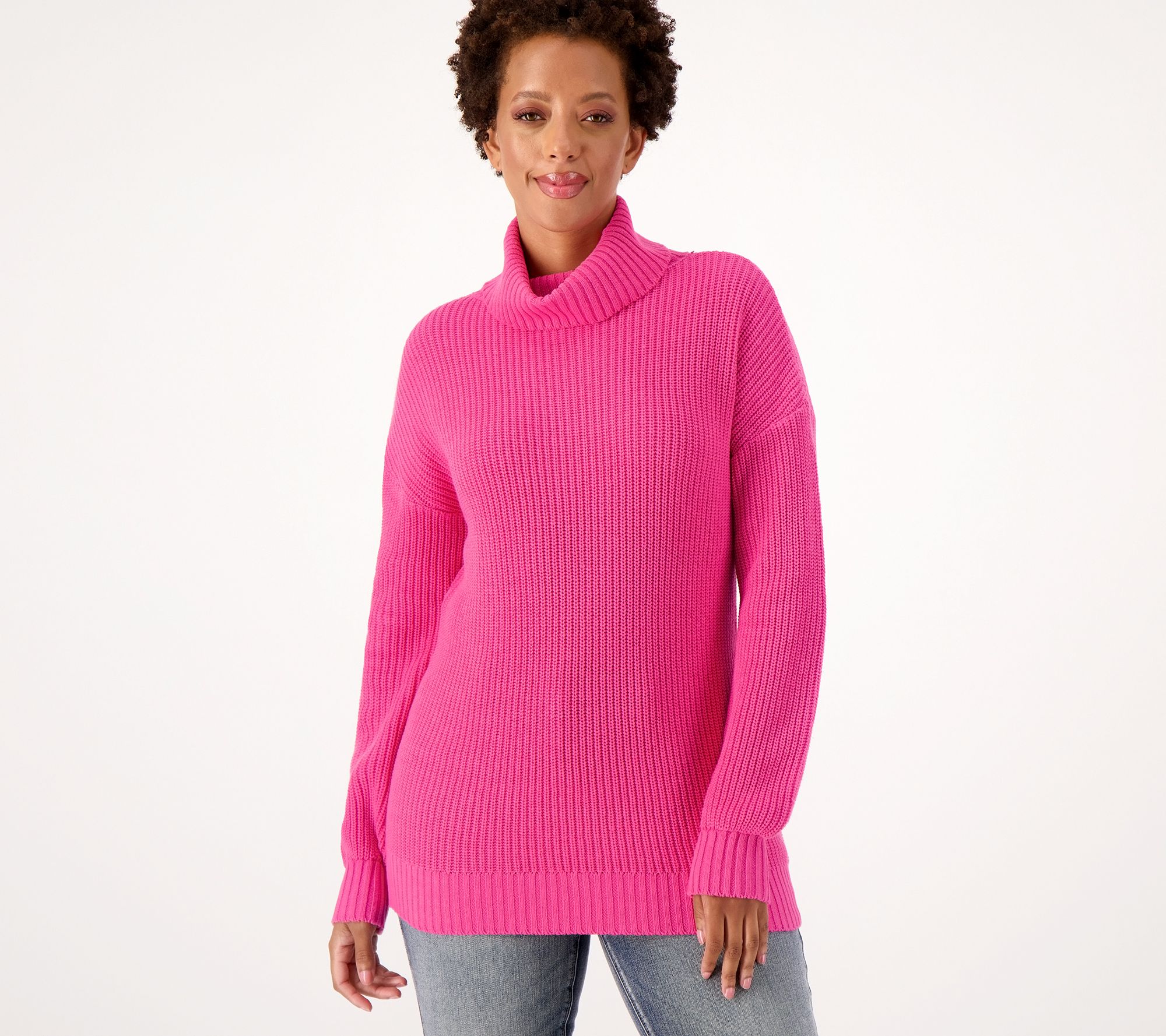 Recreational Habits Dallas Cable Knit Turtleneck Sweater