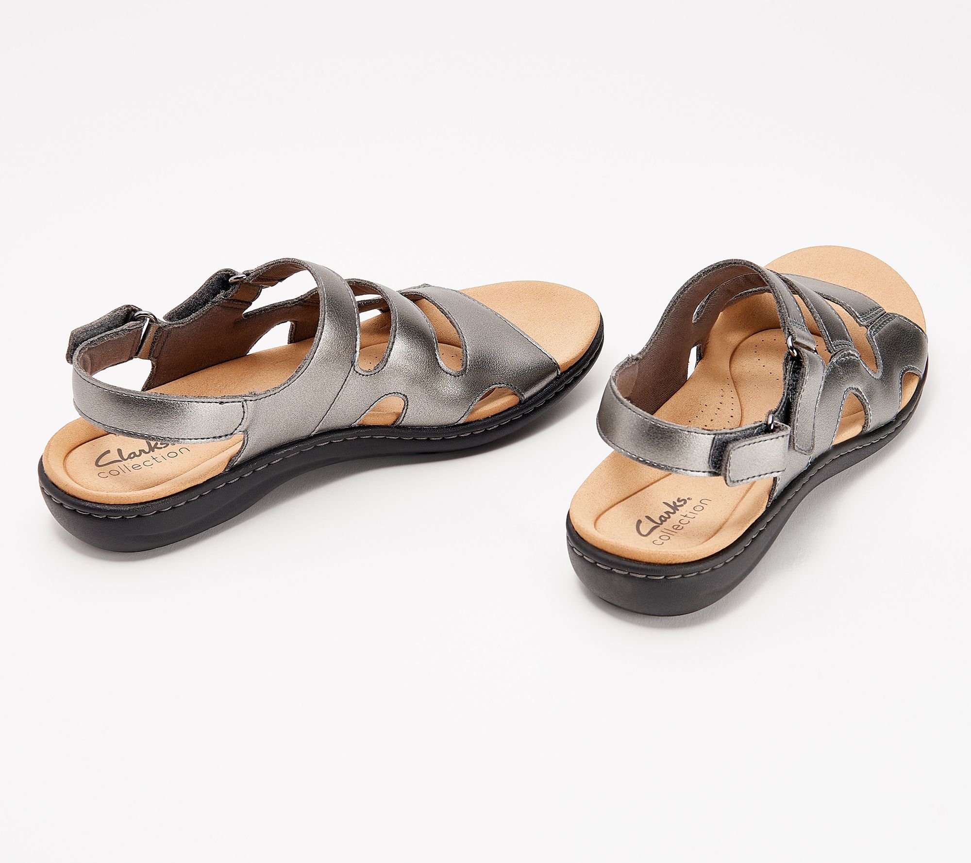 midler Skøn Oversigt Clarks Collection Adjustable Sandals - Laurieann Style - QVC.com