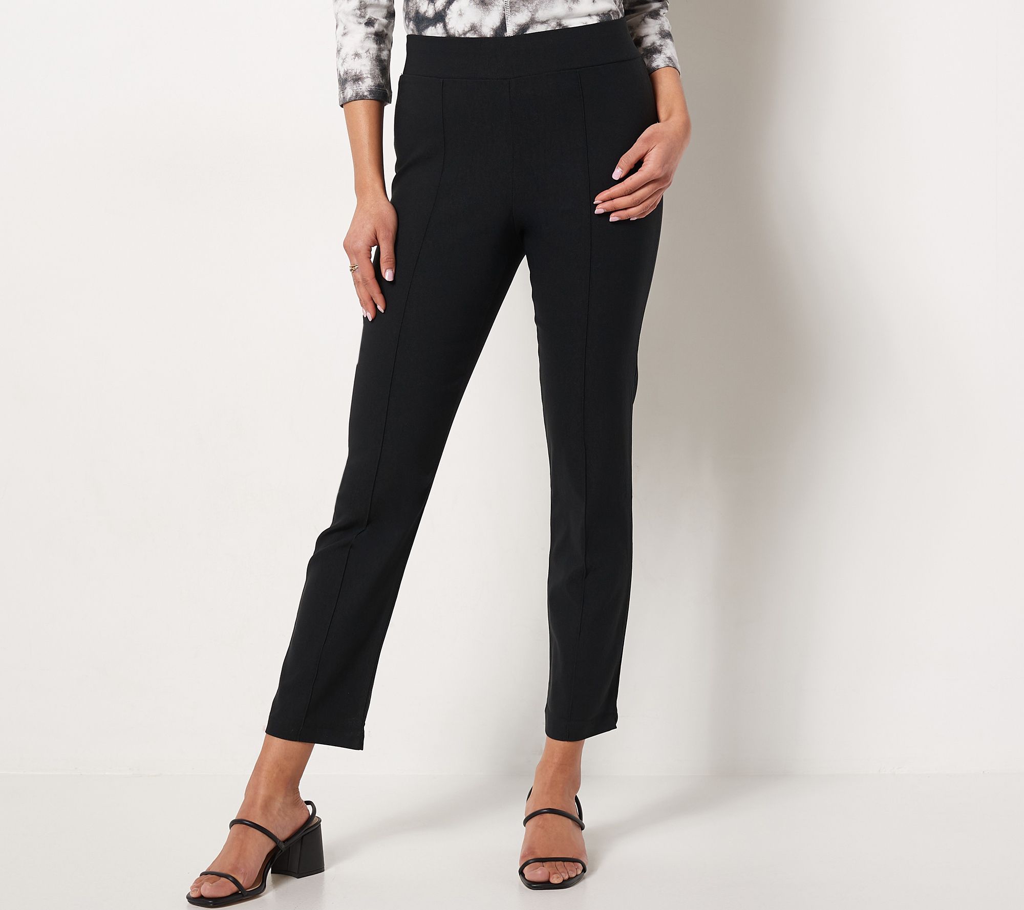 LOGO by Lori Goldstein Petite AnyWEAR Stretch Ankle Pants