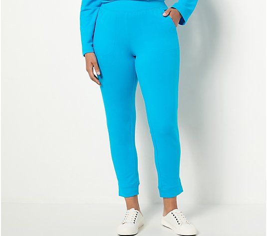 Sport Savvy Regular French Terry Straight Leg Ankle Pant