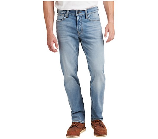 Silver Jeans Co. Men's The Relaxed Straight Leg Jeans-AUM158